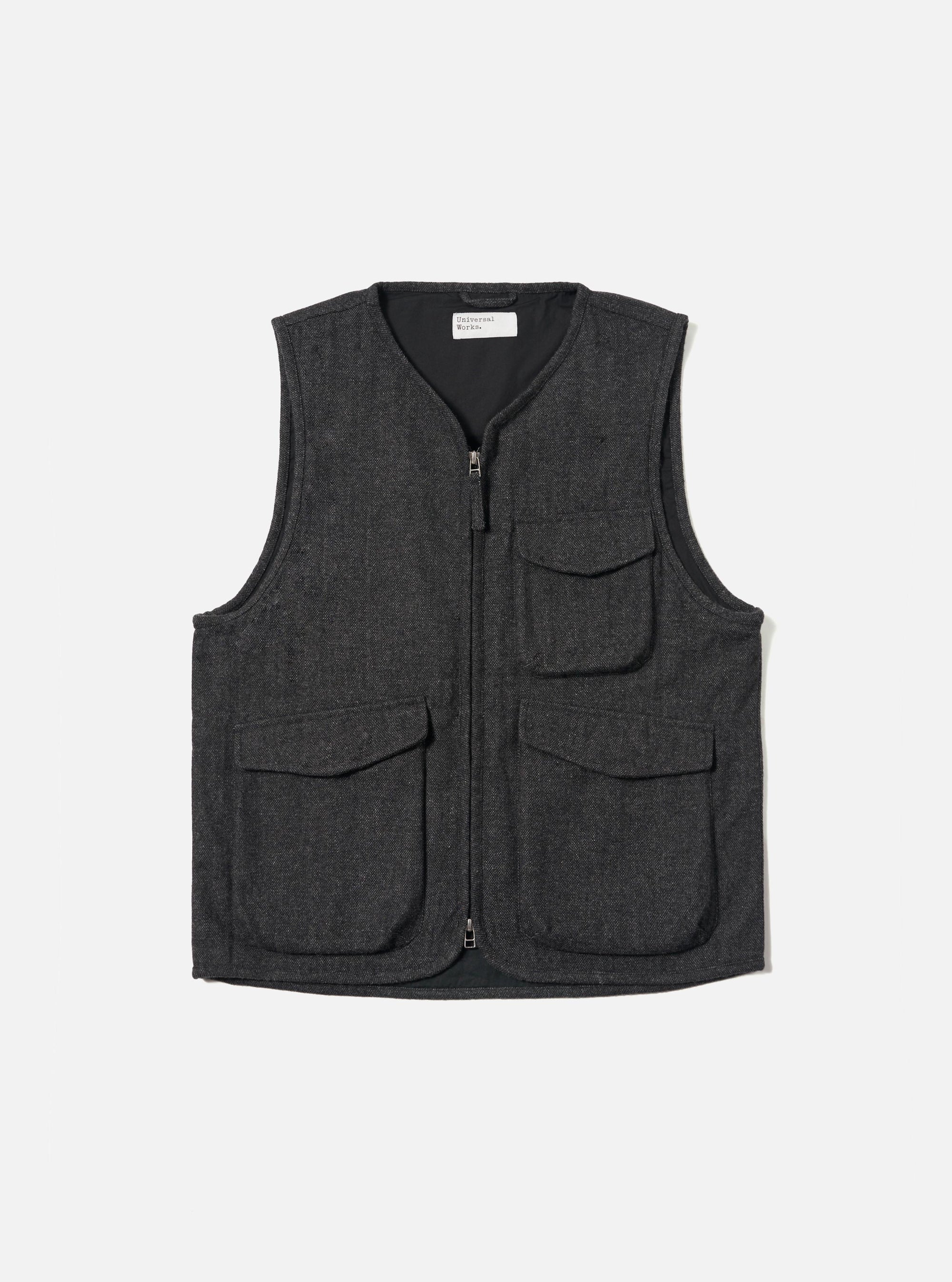 Grey Anders Wool Upcycled Parachute Liner Gilet