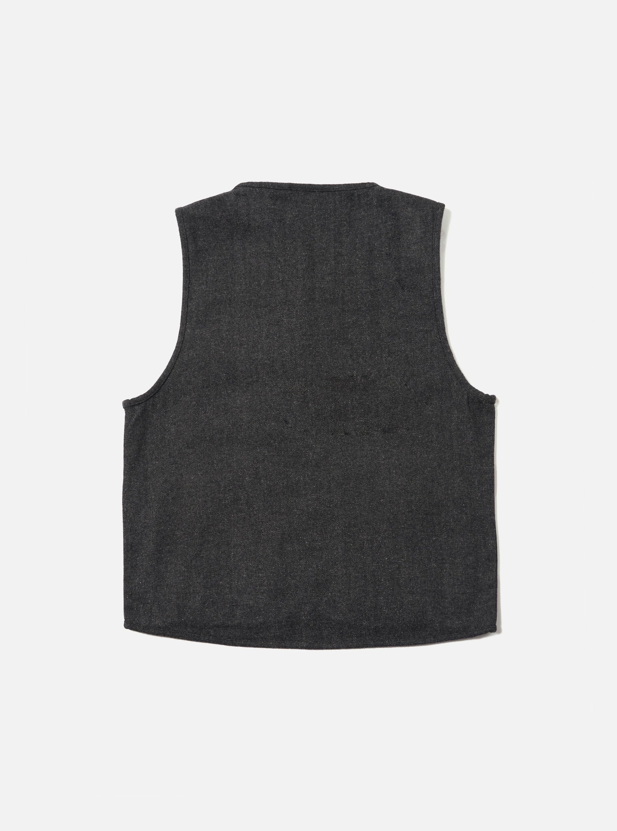 Grey Anders Wool Upcycled Parachute Liner Gilet