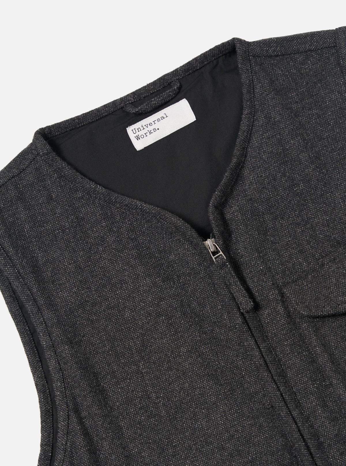 Grey Anders Wool Upcycled Parachute Liner Gilet
