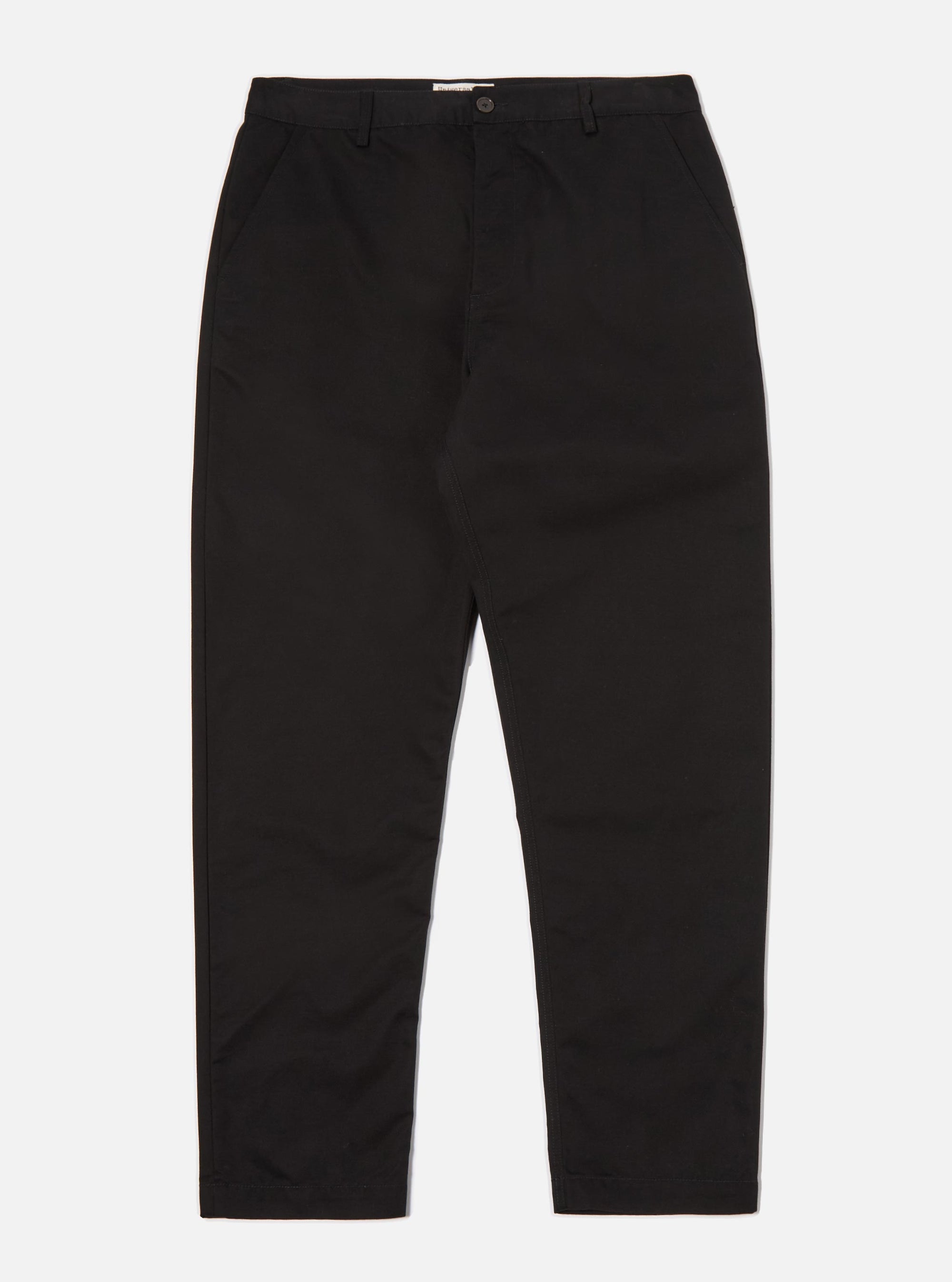 Black Brushed Polytech Military Chino