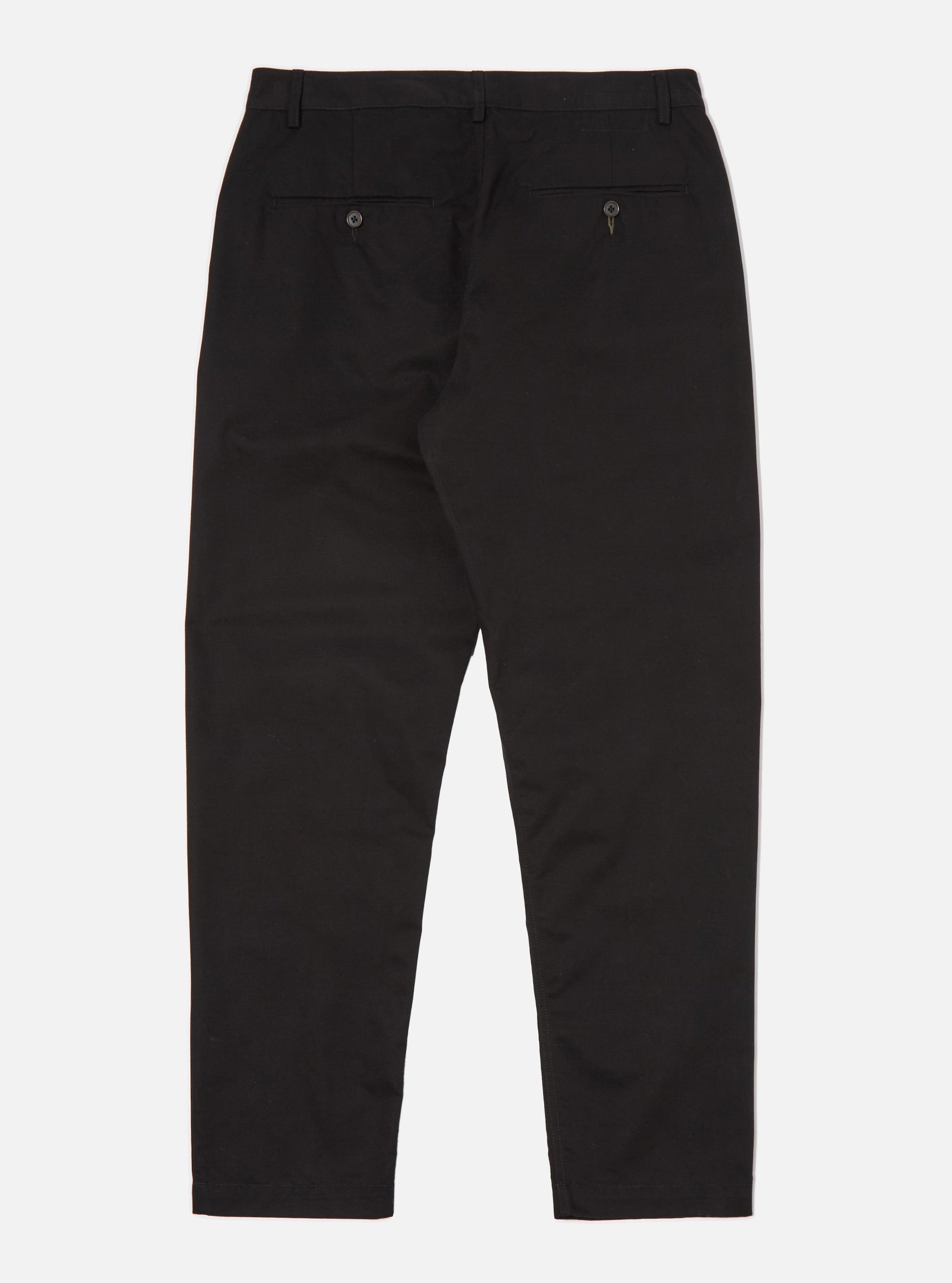Black Brushed Polytech Military Chino