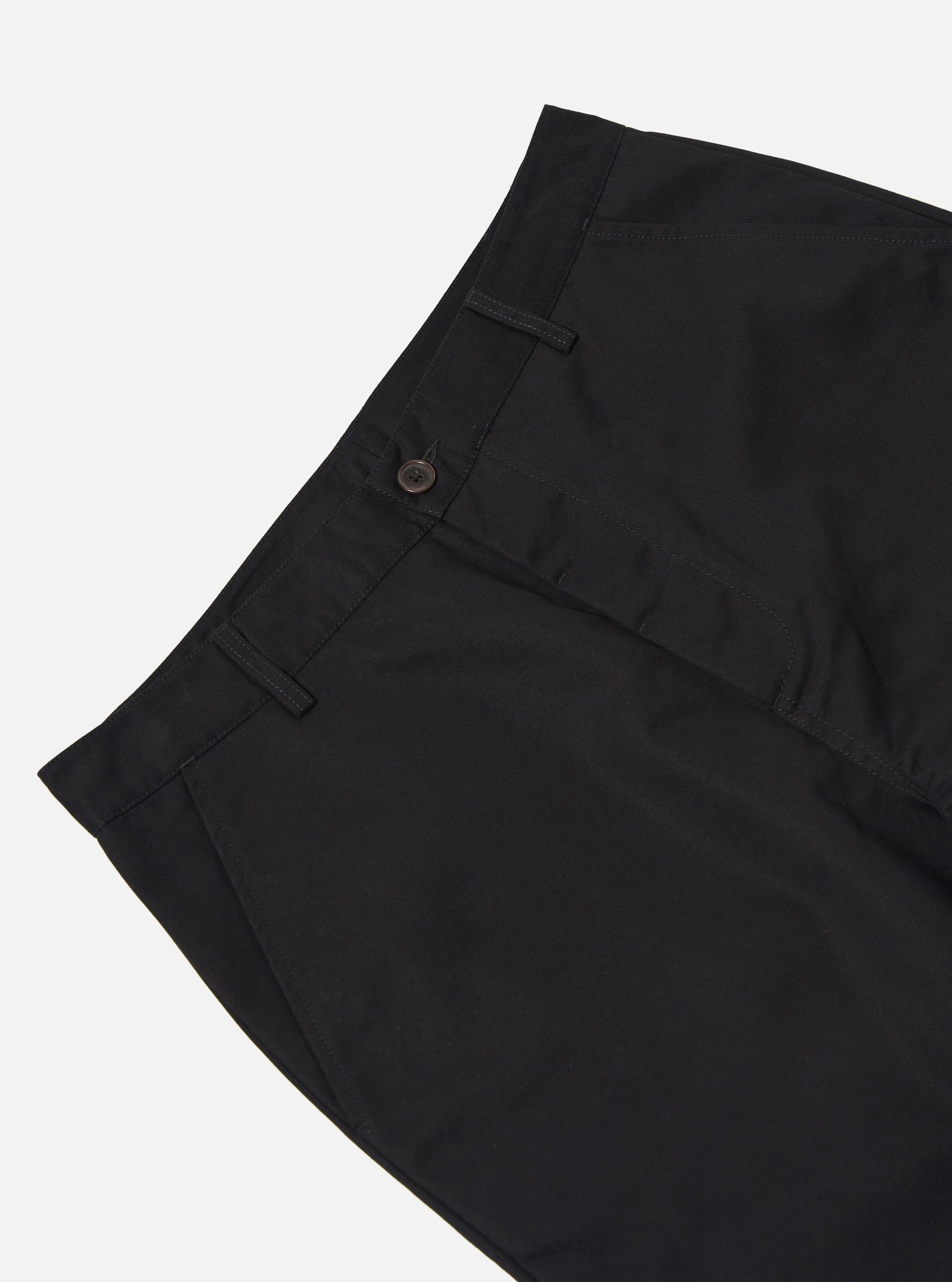 Black Brushed Polytech Military Chino