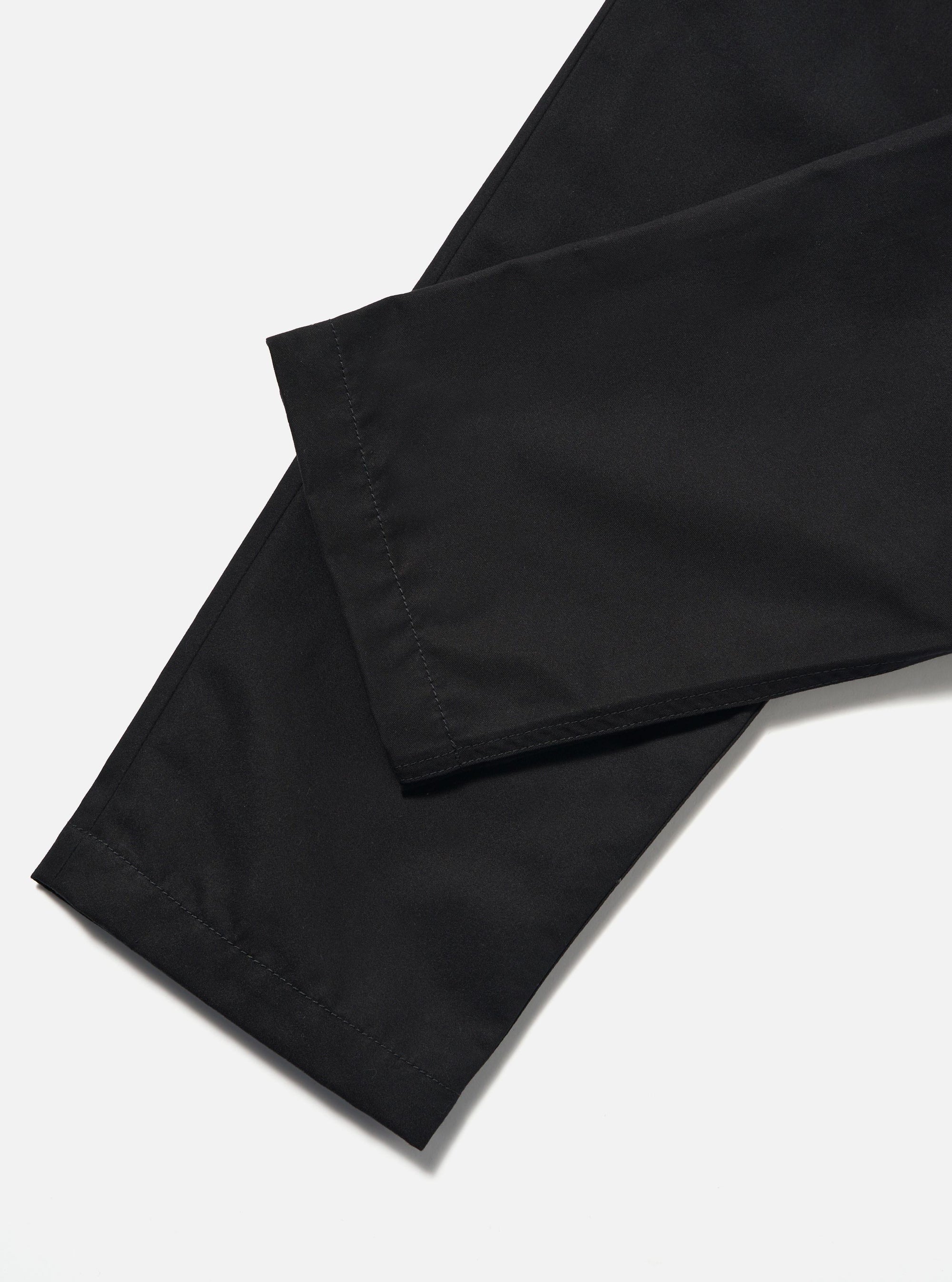 Black Brushed Polytech Military Chino