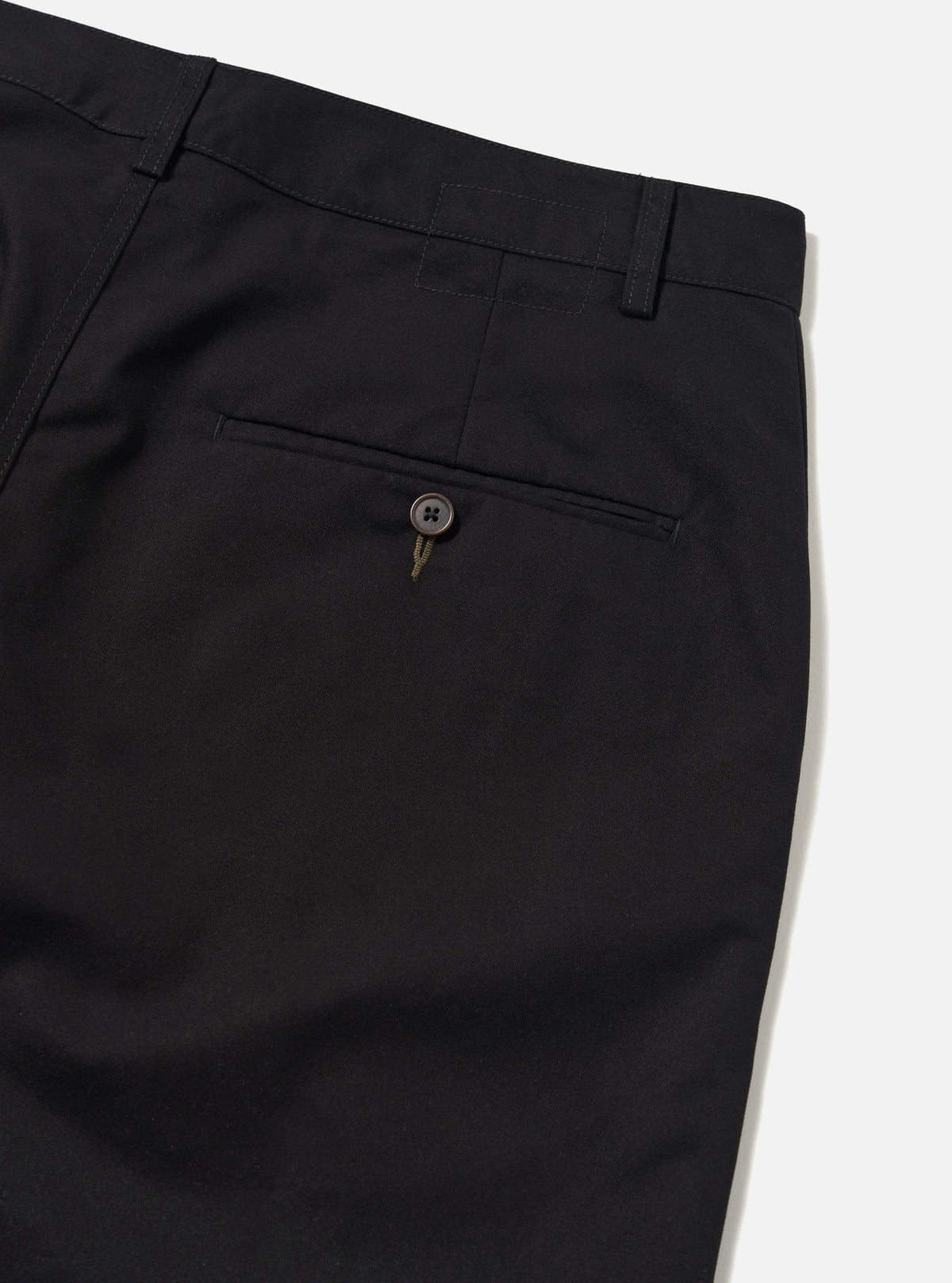 Black Brushed Polytech Military Chino
