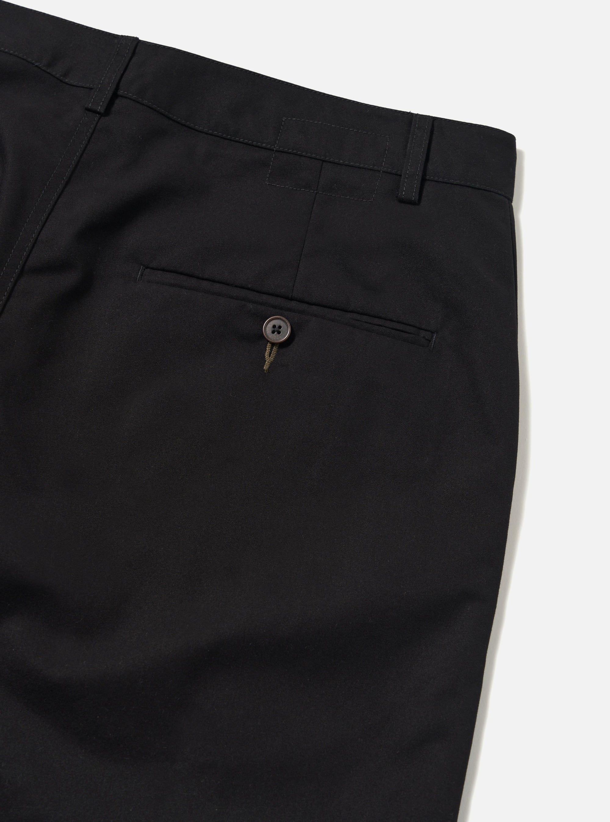 Black Brushed Polytech Military Chino