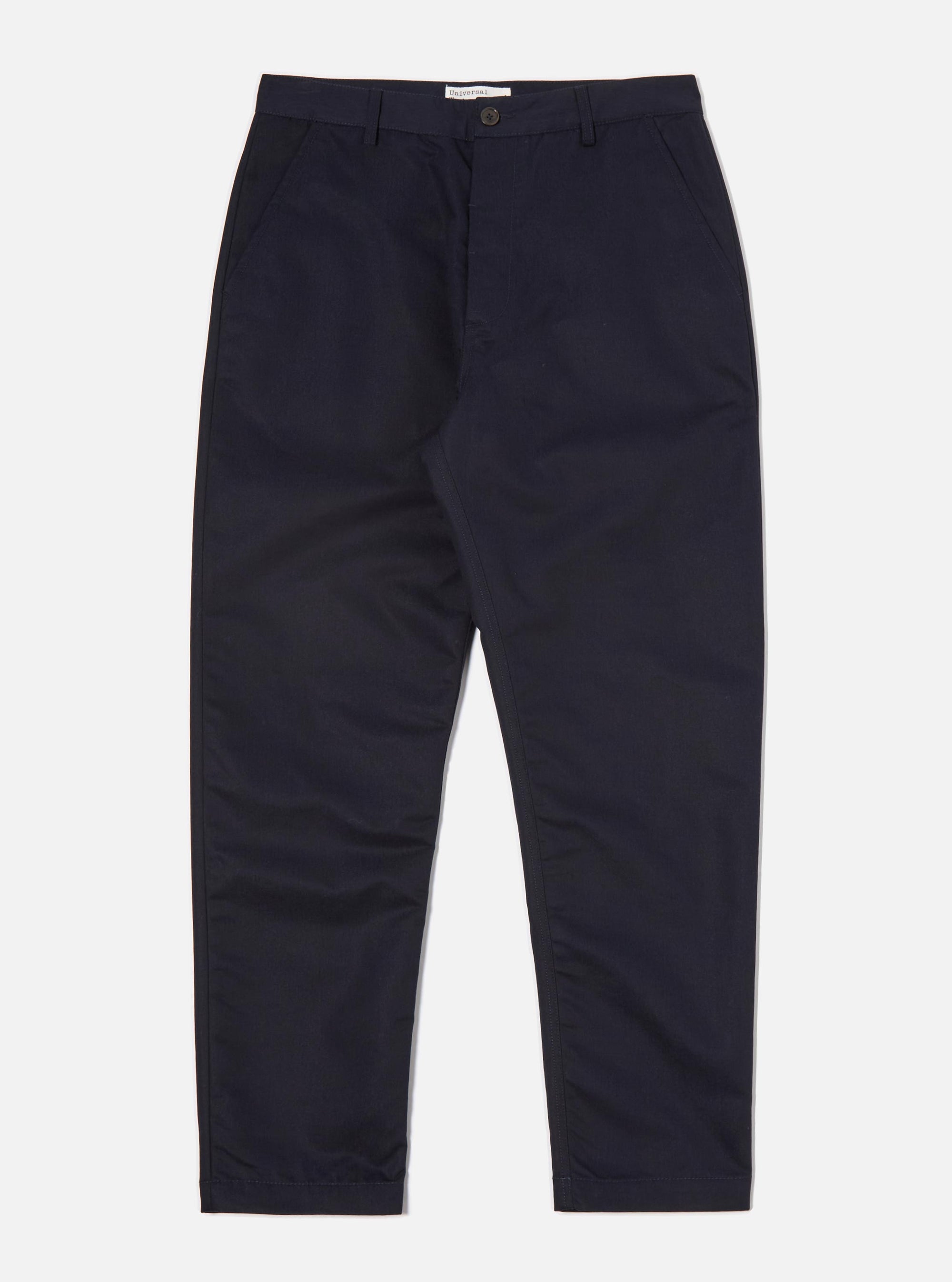 Navy Brushed Polytech Military Chino