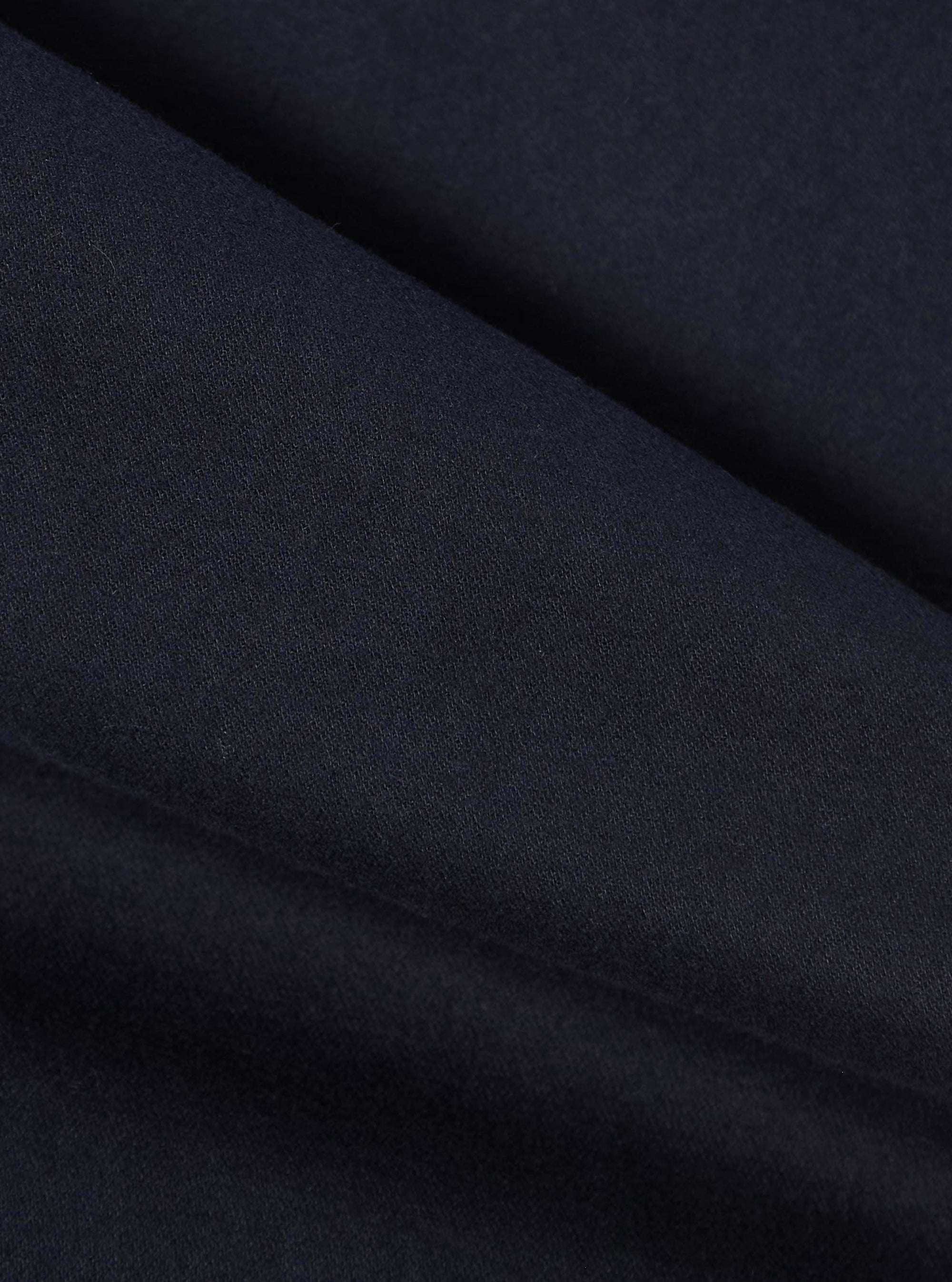 Navy Brushed Moleskin Pleated Track Pant