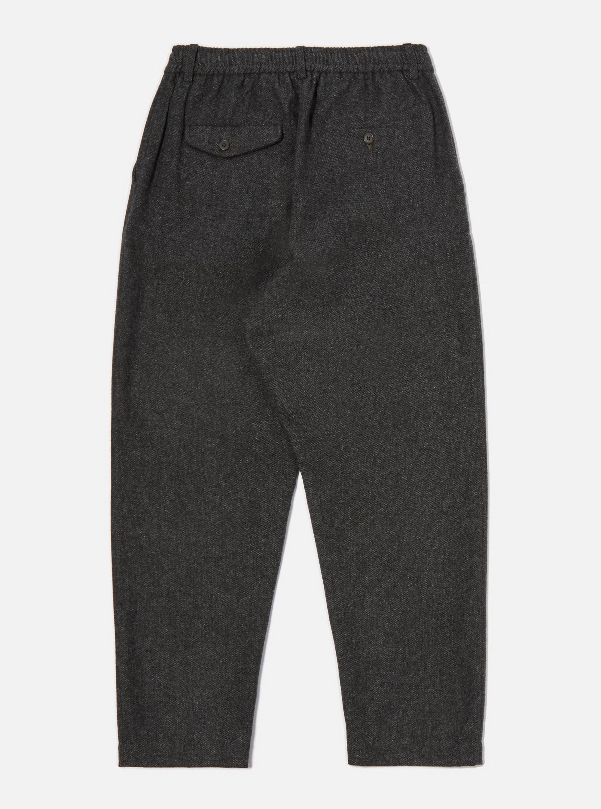 Grey Anders Wool Upcycled Pleated Track Pant