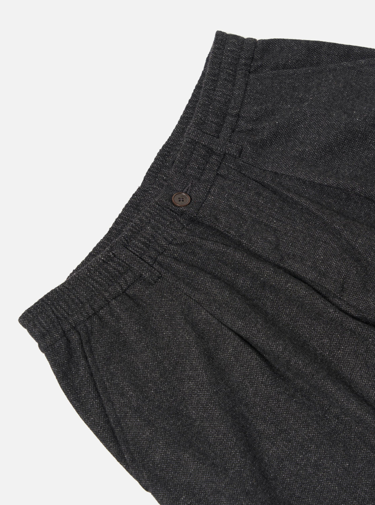 Grey Anders Wool Upcycled Pleated Track Pant