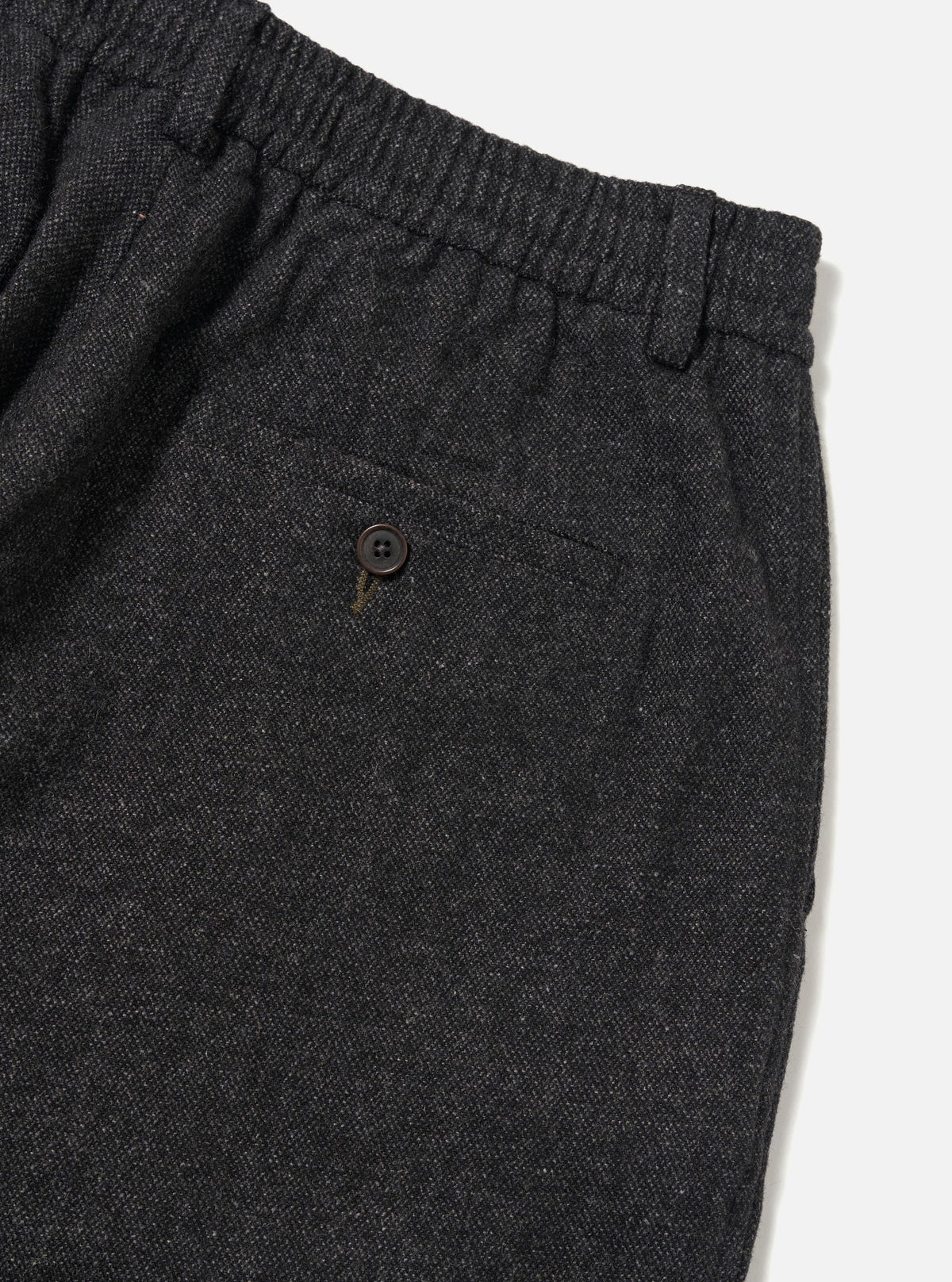 Grey Anders Wool Upcycled Pleated Track Pant
