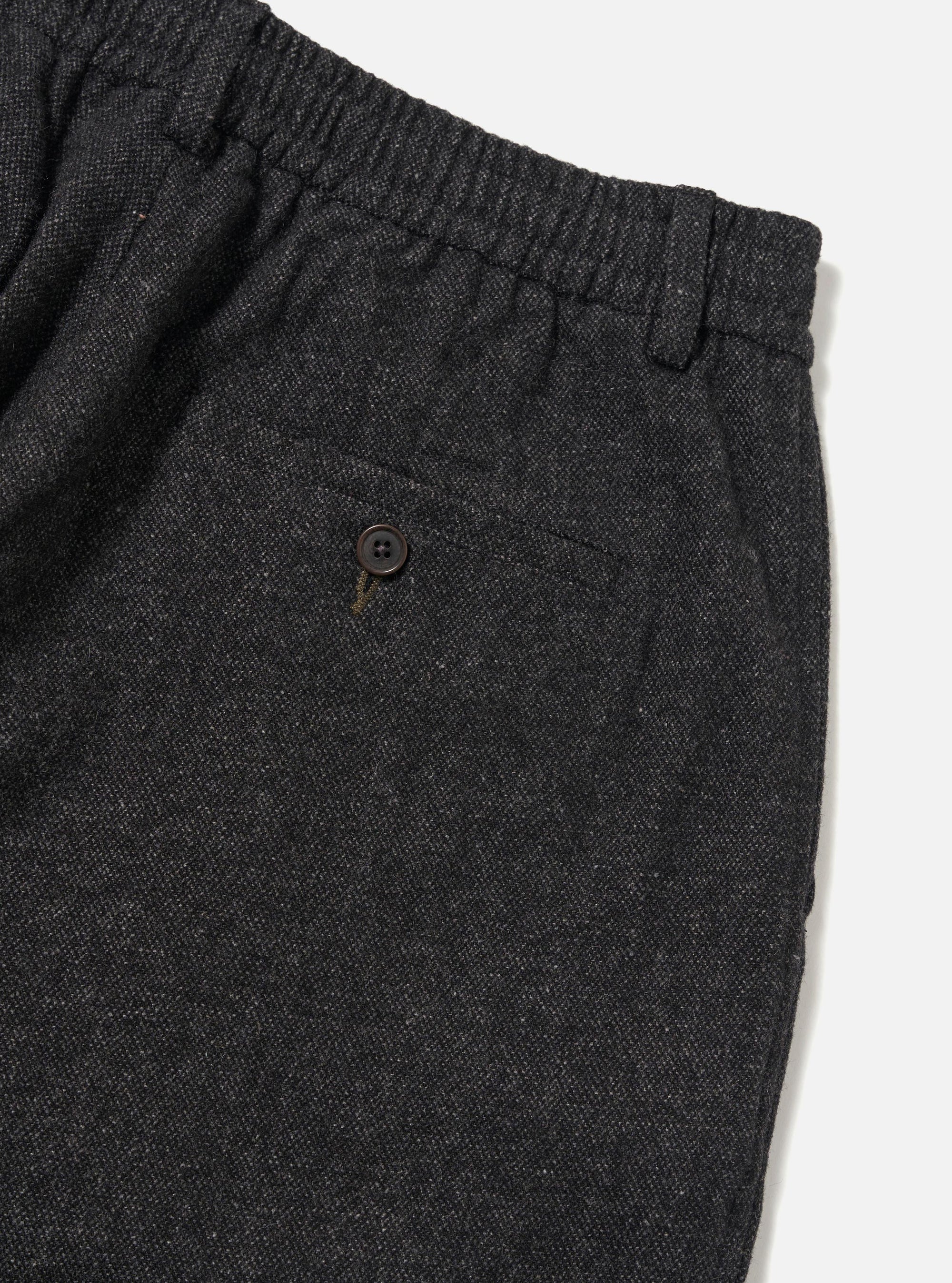 Grey Anders Wool Upcycled Pleated Track Pant