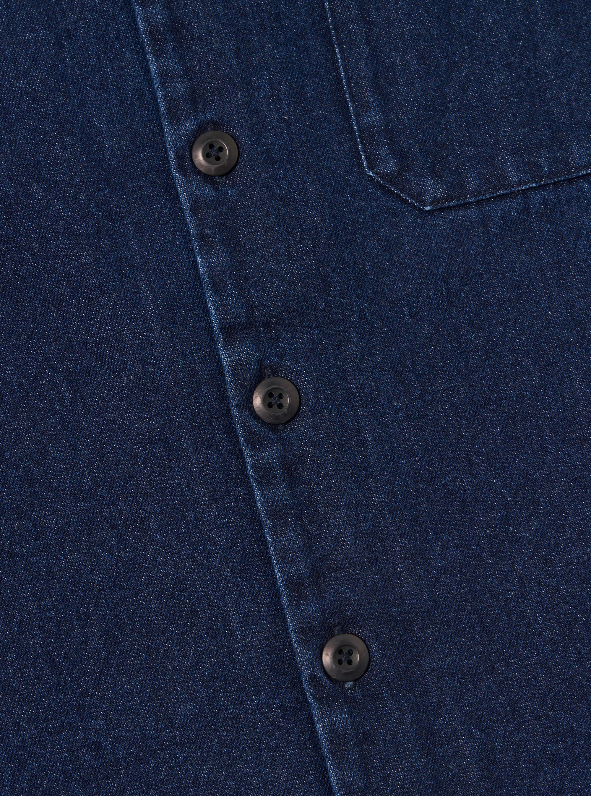 Indigo Work Denim Fatigue Shirt