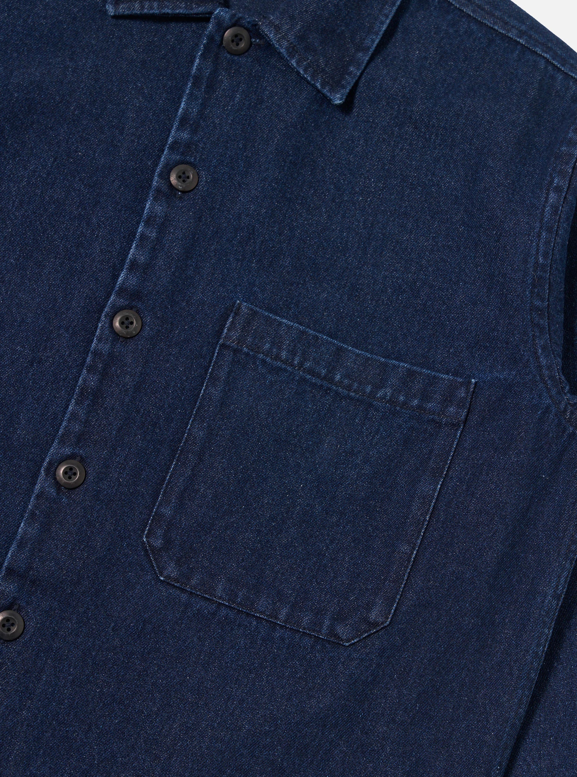 Indigo Work Denim Fatigue Shirt