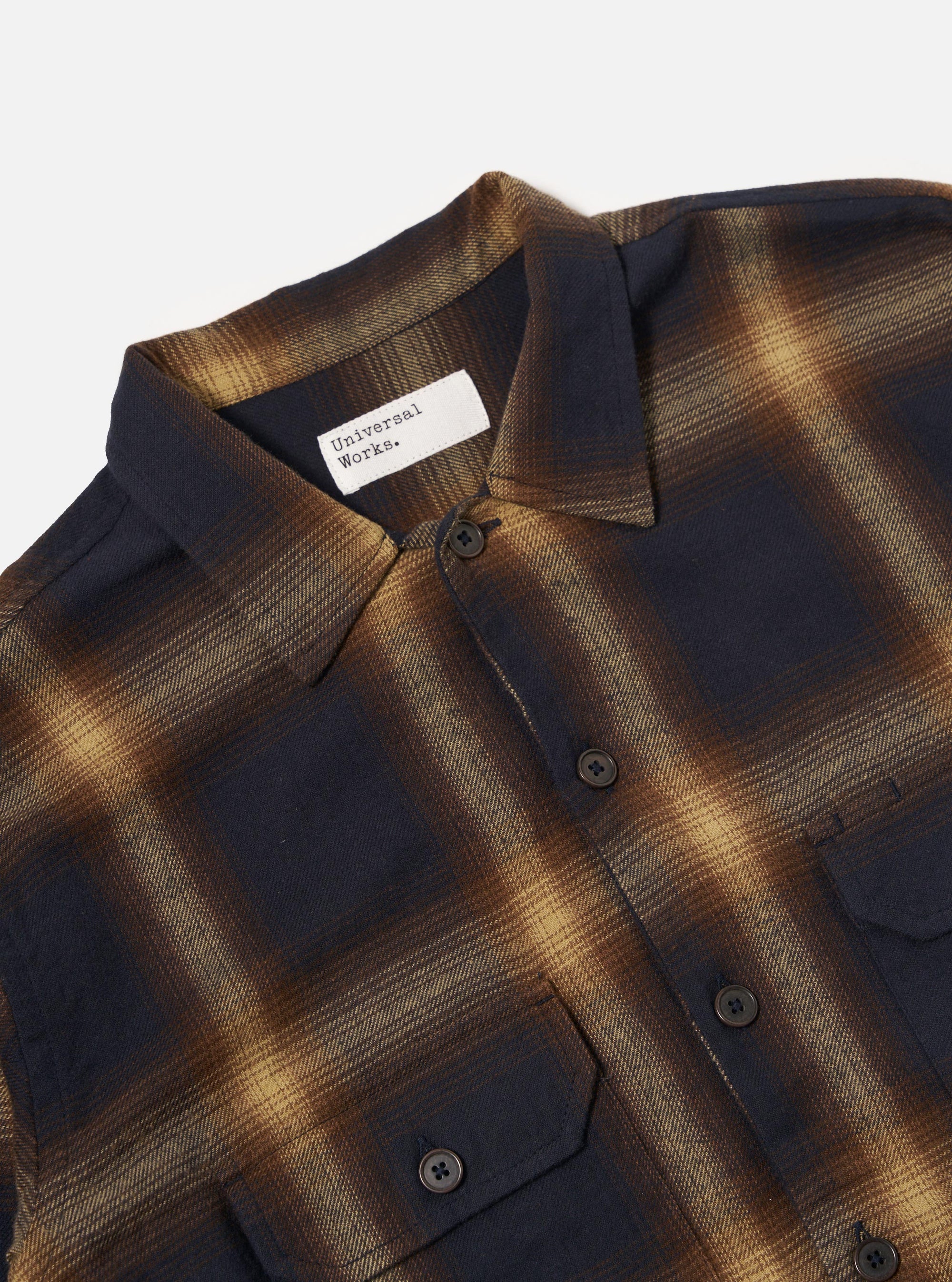 Navy Canyon Check Utility Shirt