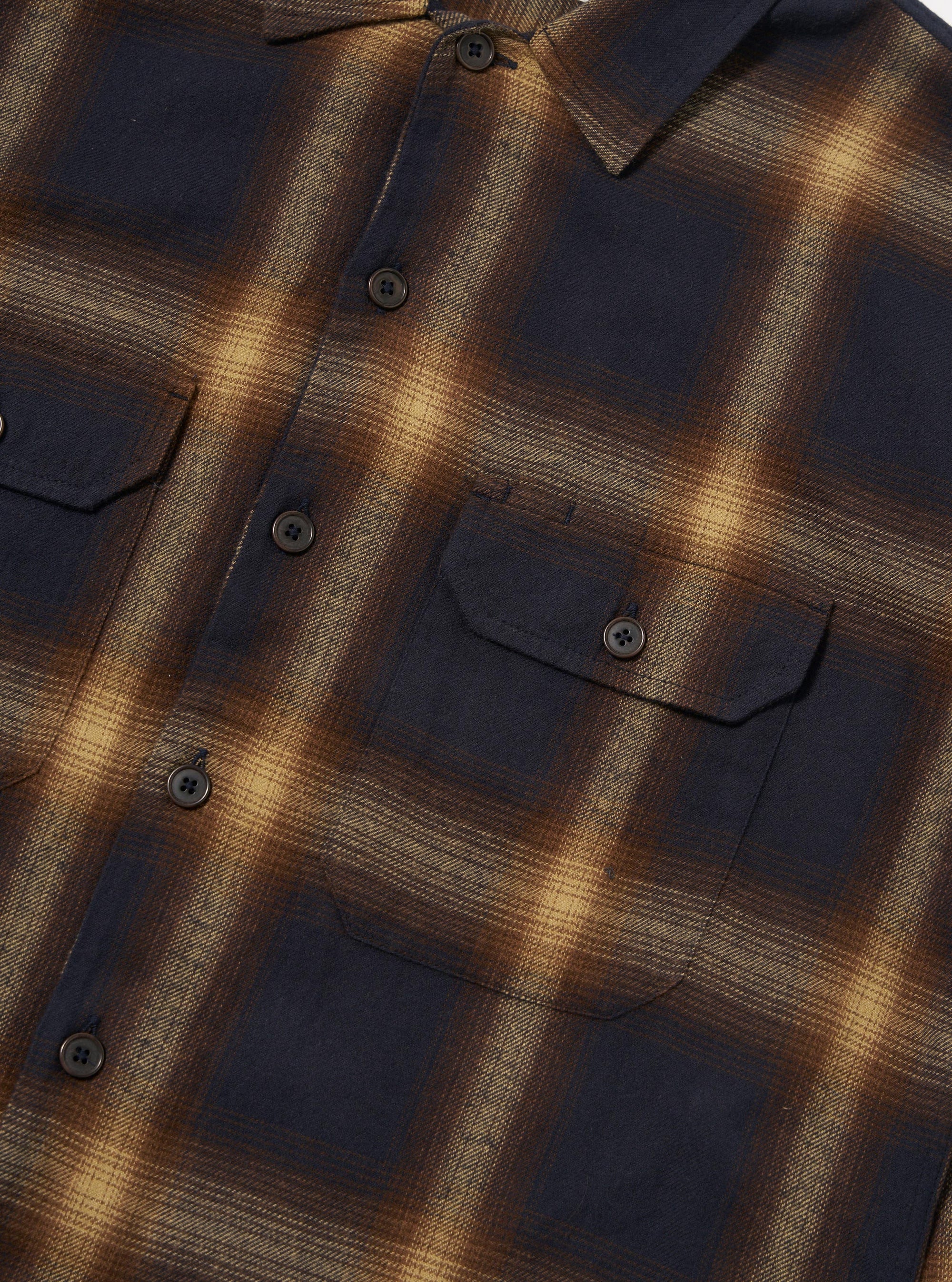 Navy Canyon Check Utility Shirt