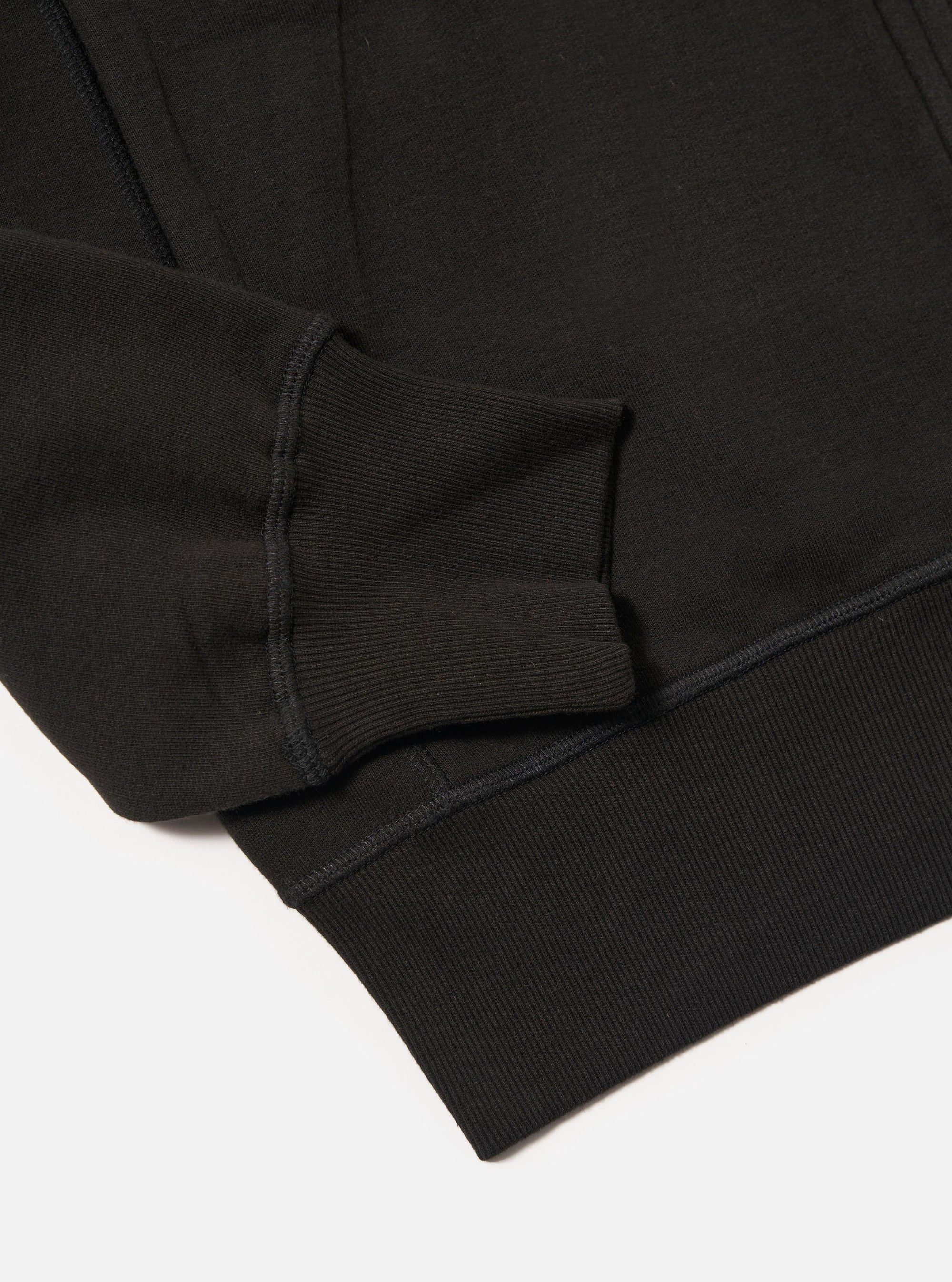 Black Brush Back Sweat New York Hoody