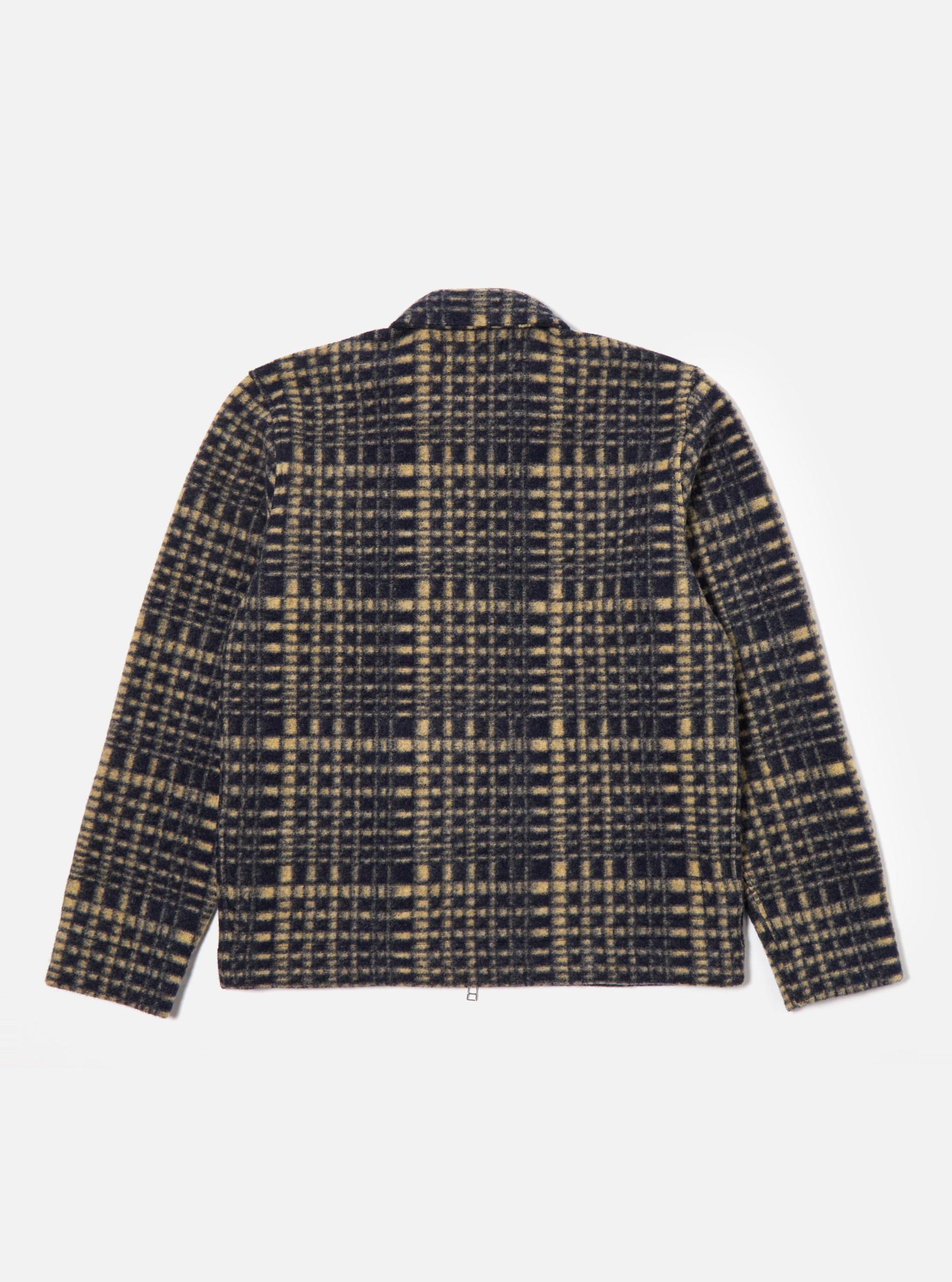 Navy Telepass Fleece Zip Uniform Jacket