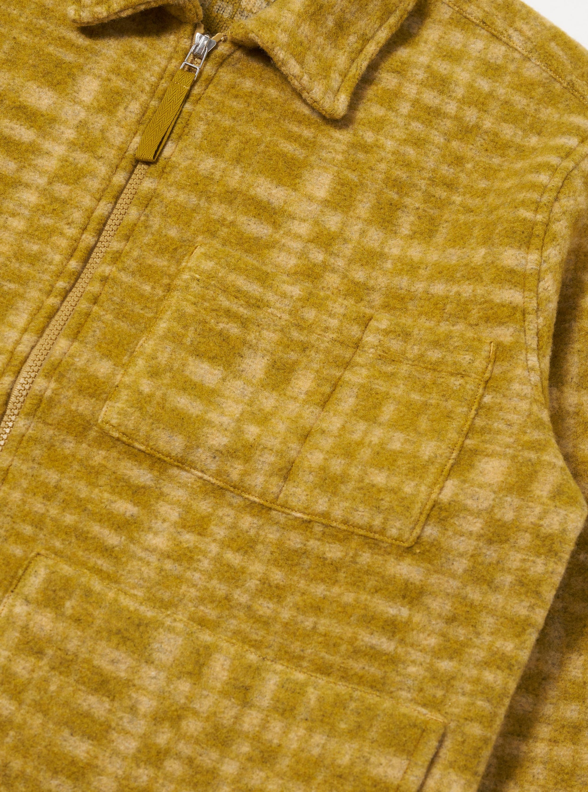 Yellow Telepass Fleece Zip Uniform Jacket