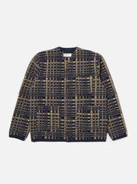 Navy Telepass Fleece Cardigan