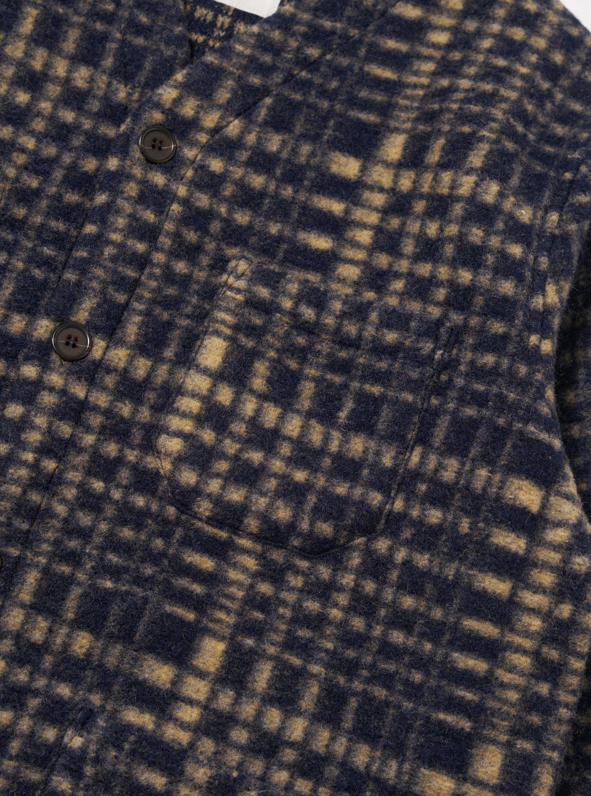 Navy Telepass Fleece Cardigan