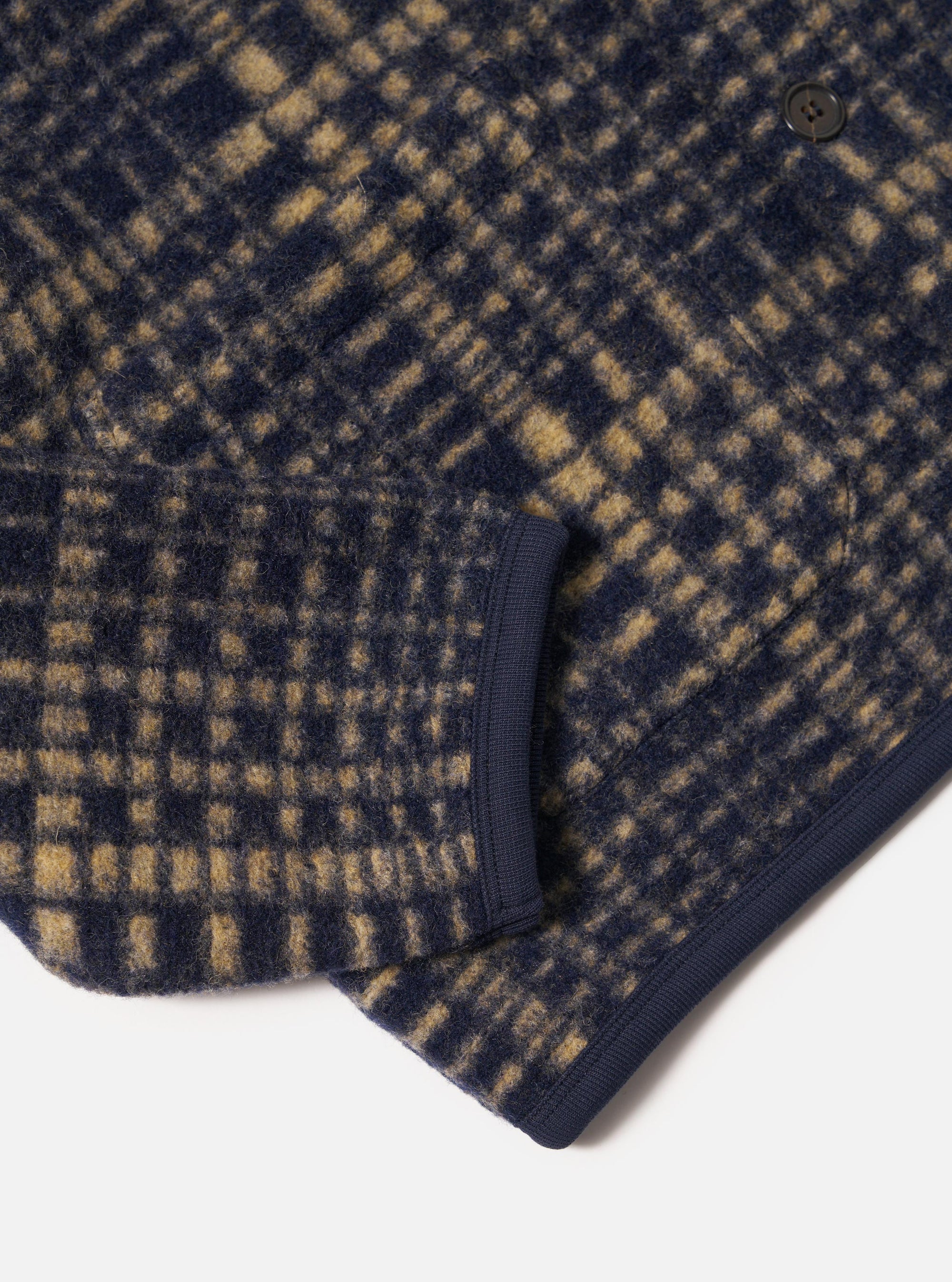 Navy Telepass Fleece Cardigan