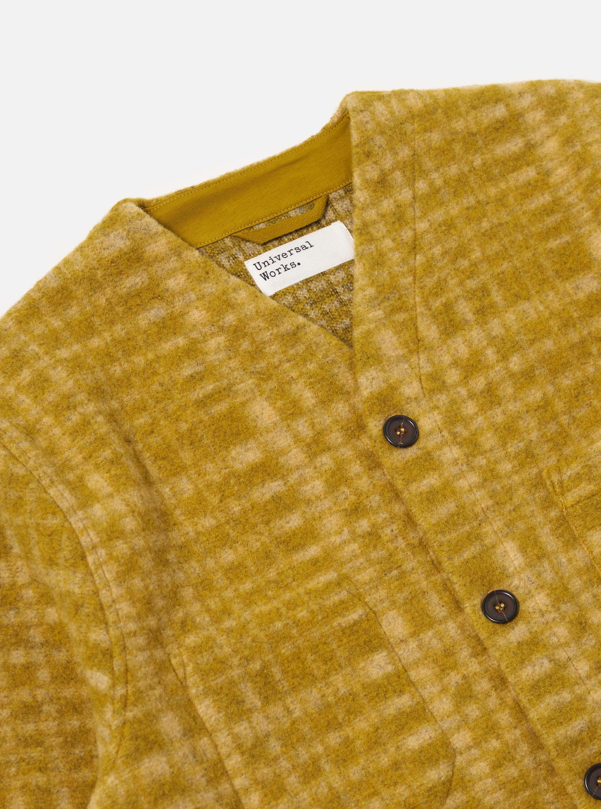 Yellow Telepass Fleece Cardigan