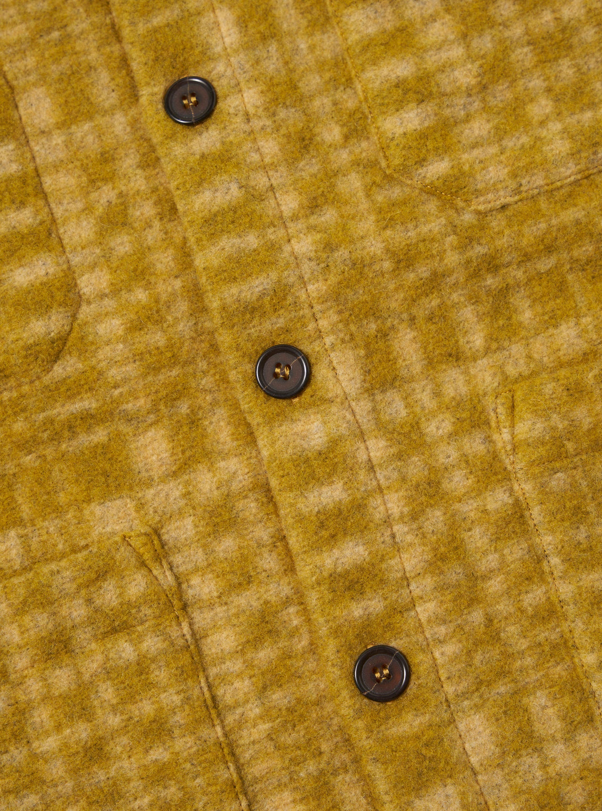 Yellow Telepass Fleece Cardigan