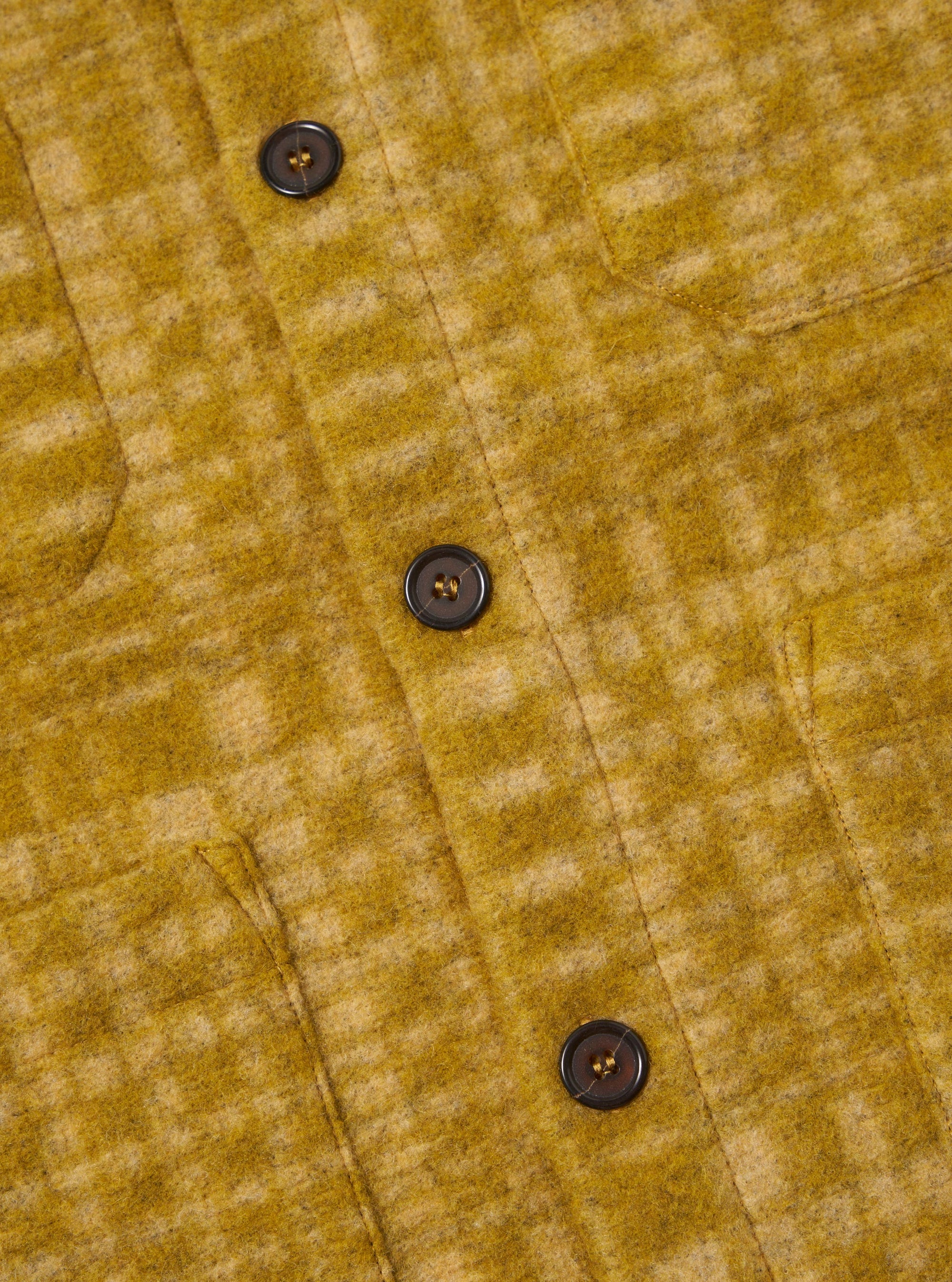 Yellow Telepass Fleece Cardigan