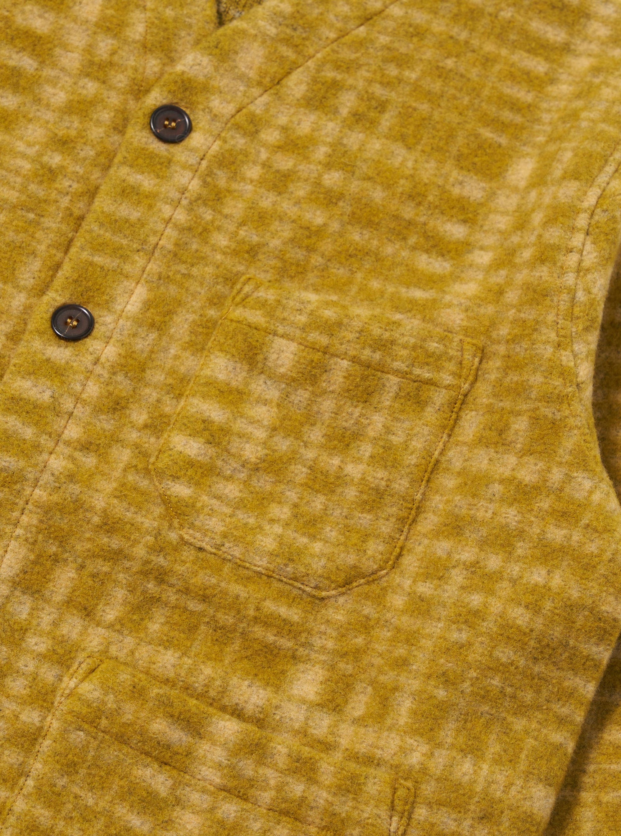 Yellow Telepass Fleece Cardigan