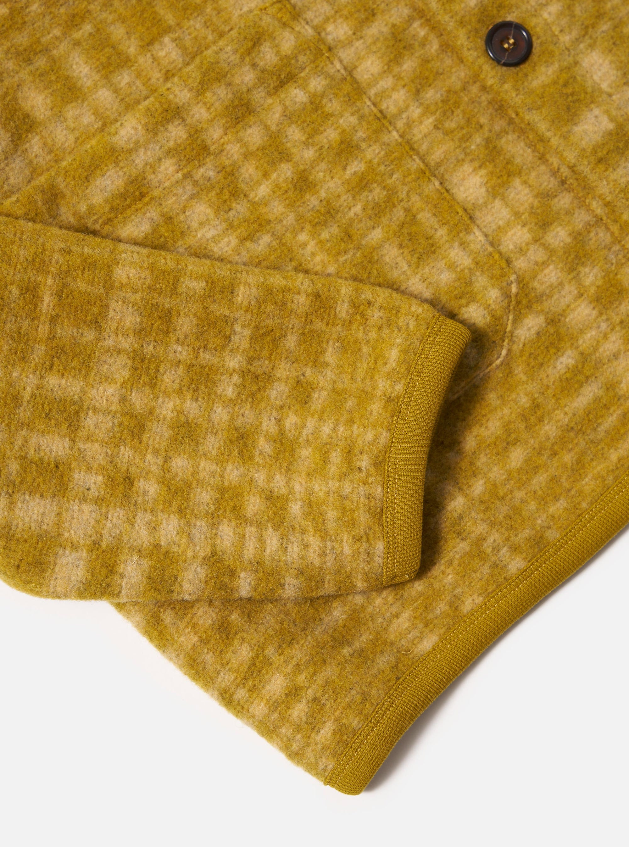 Yellow Telepass Fleece Cardigan