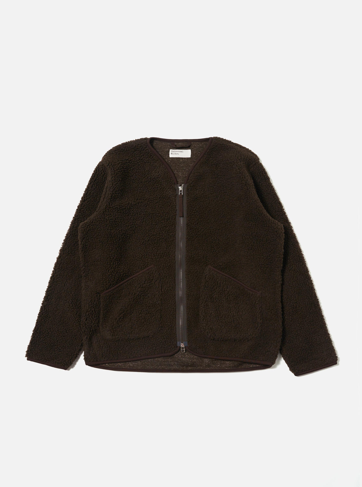 Brown Galaxy Fleece Zip Liner Jacket