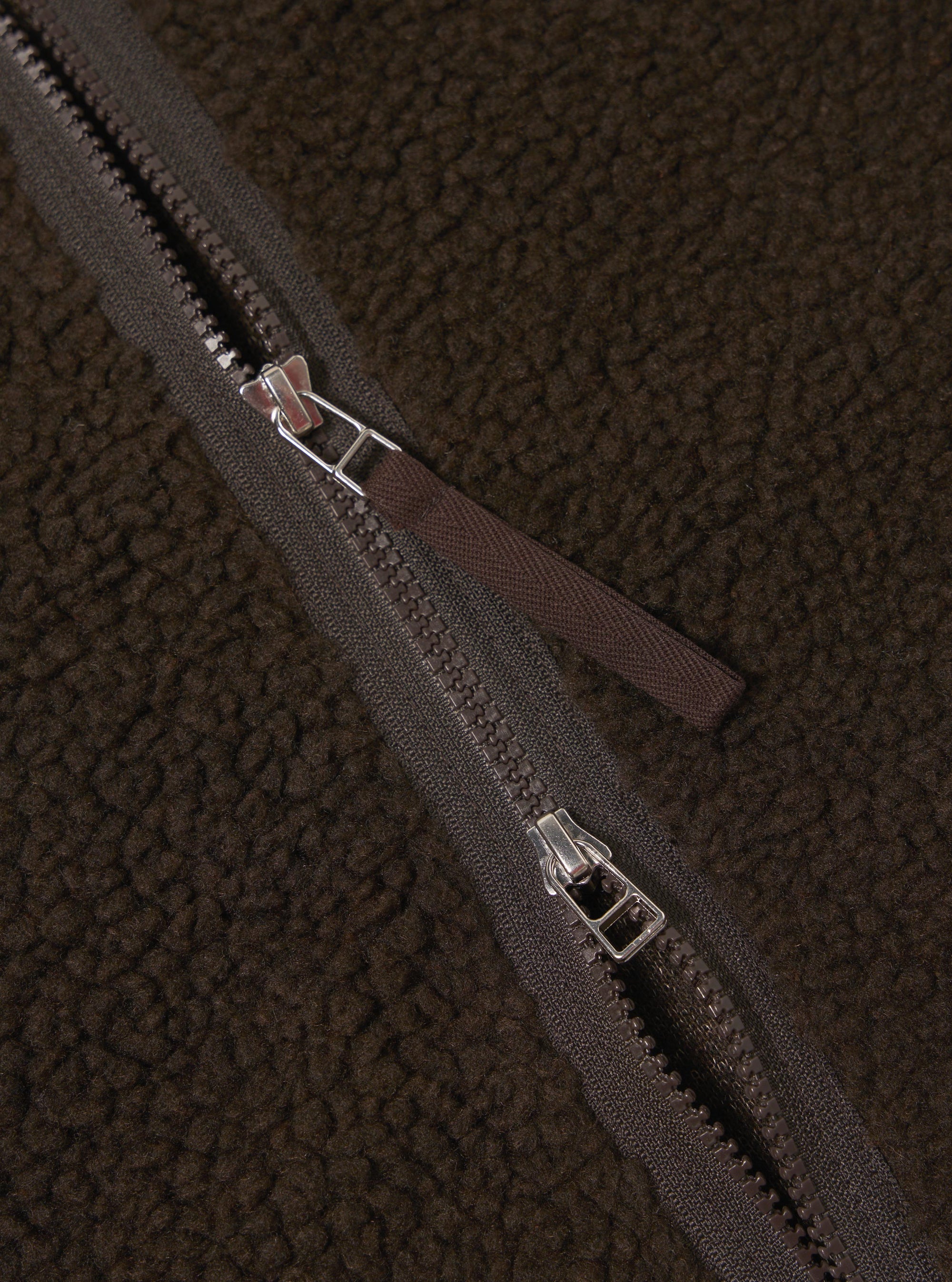 Brown Galaxy Fleece Zip Liner Jacket