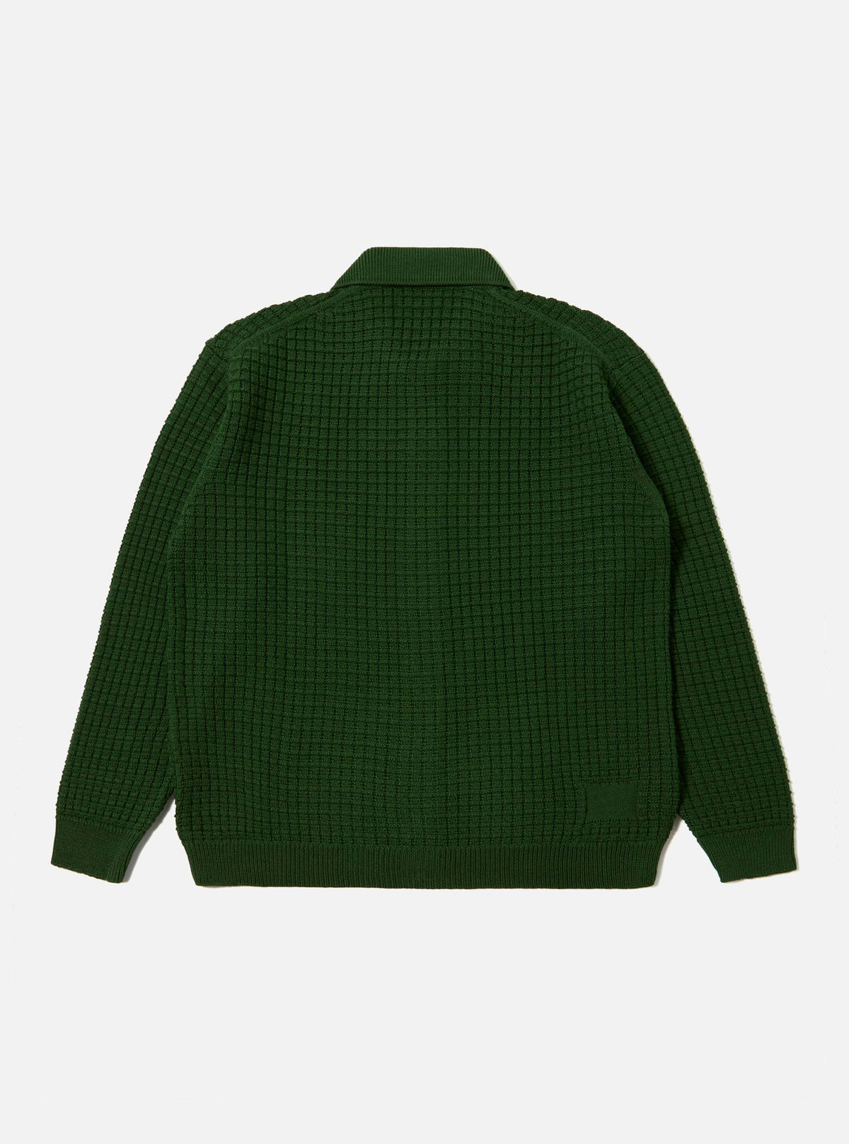 Green Textured Merino Knit Charlie Cardigan
