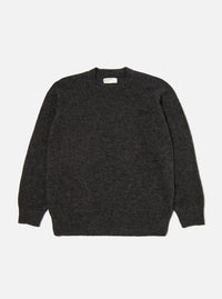 Charcoal Alpaca Knit Lyon Crew
