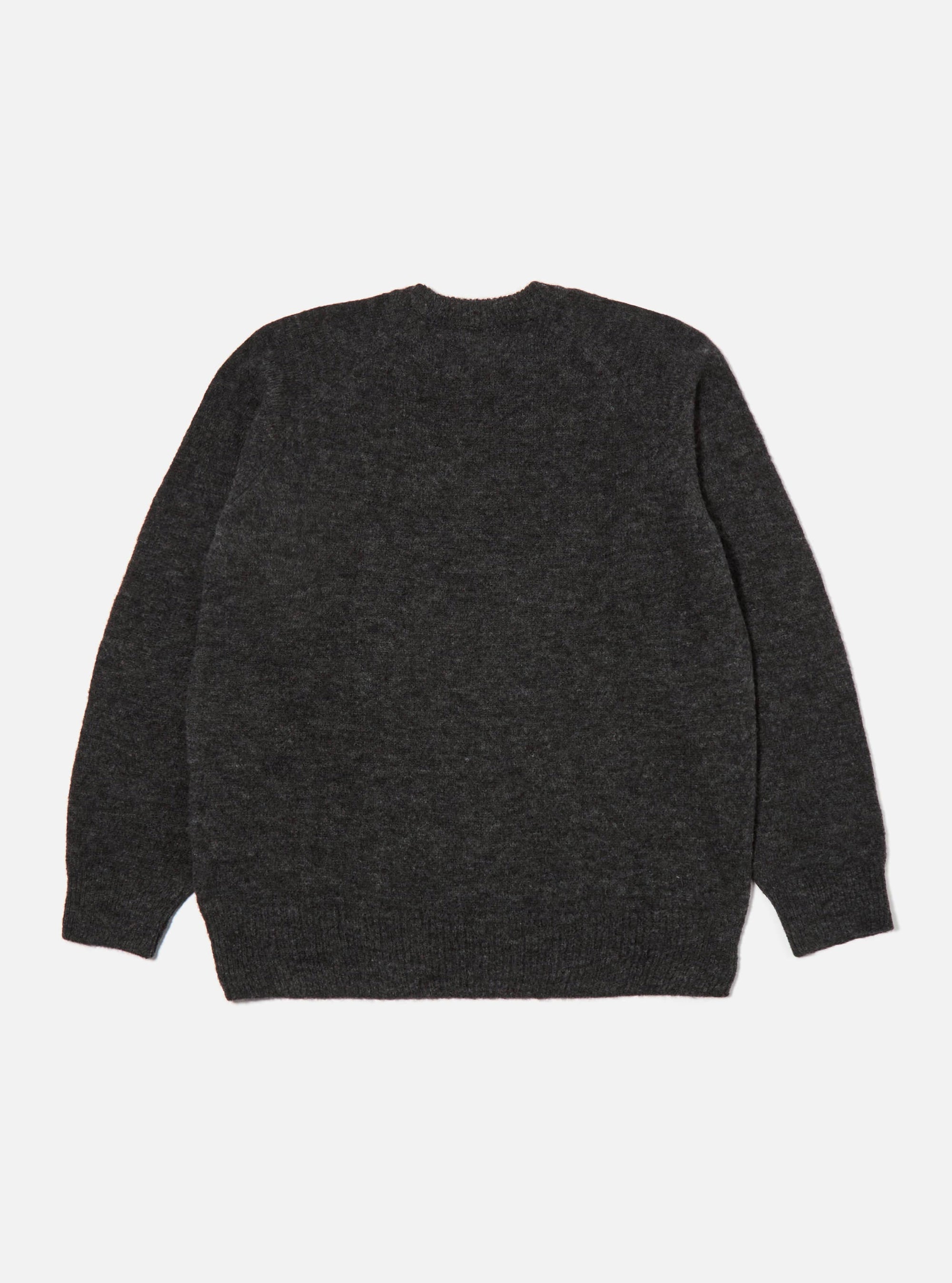 Charcoal Alpaca Knit Lyon Crew