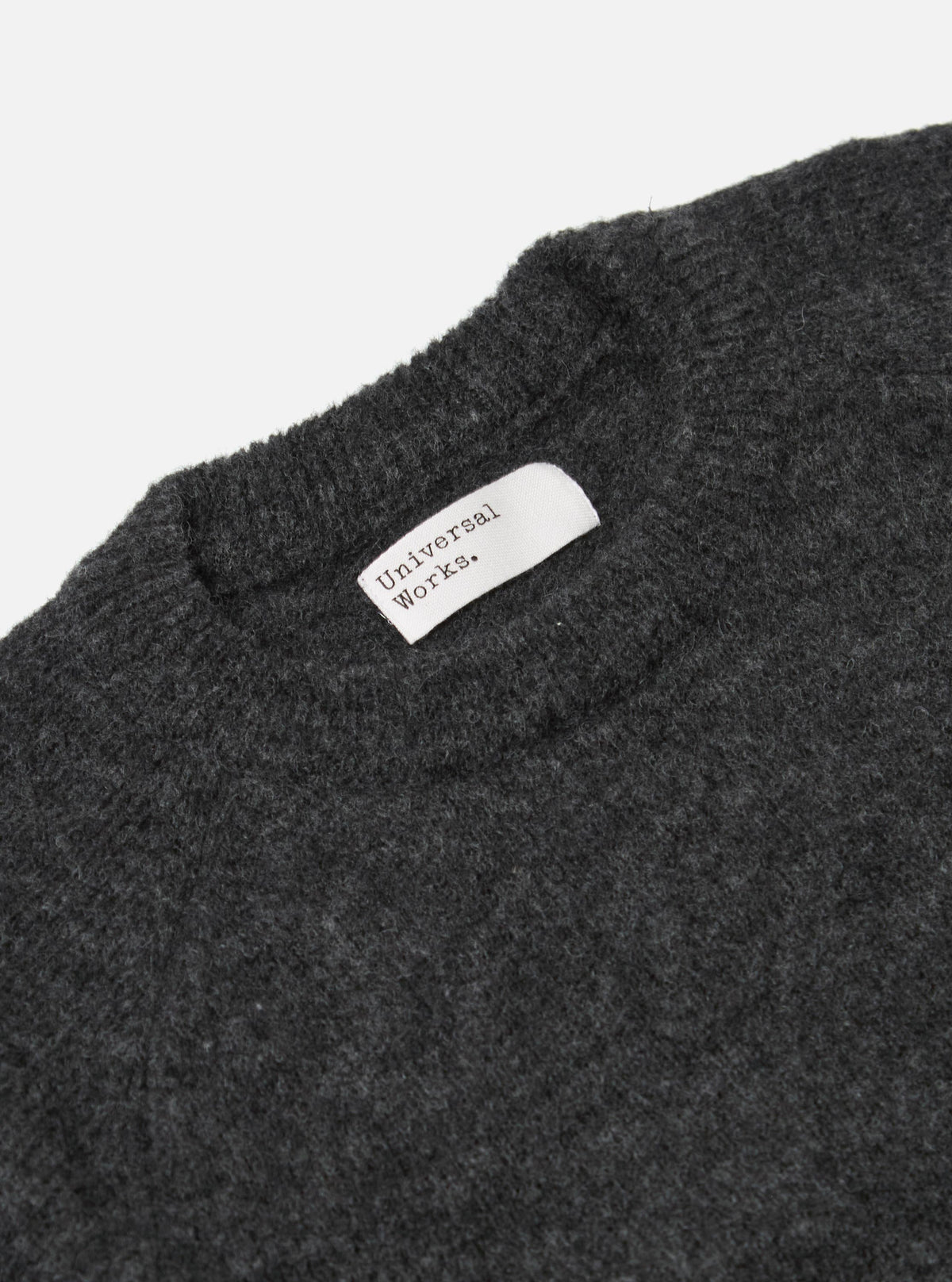 Charcoal Alpaca Knit Lyon Crew