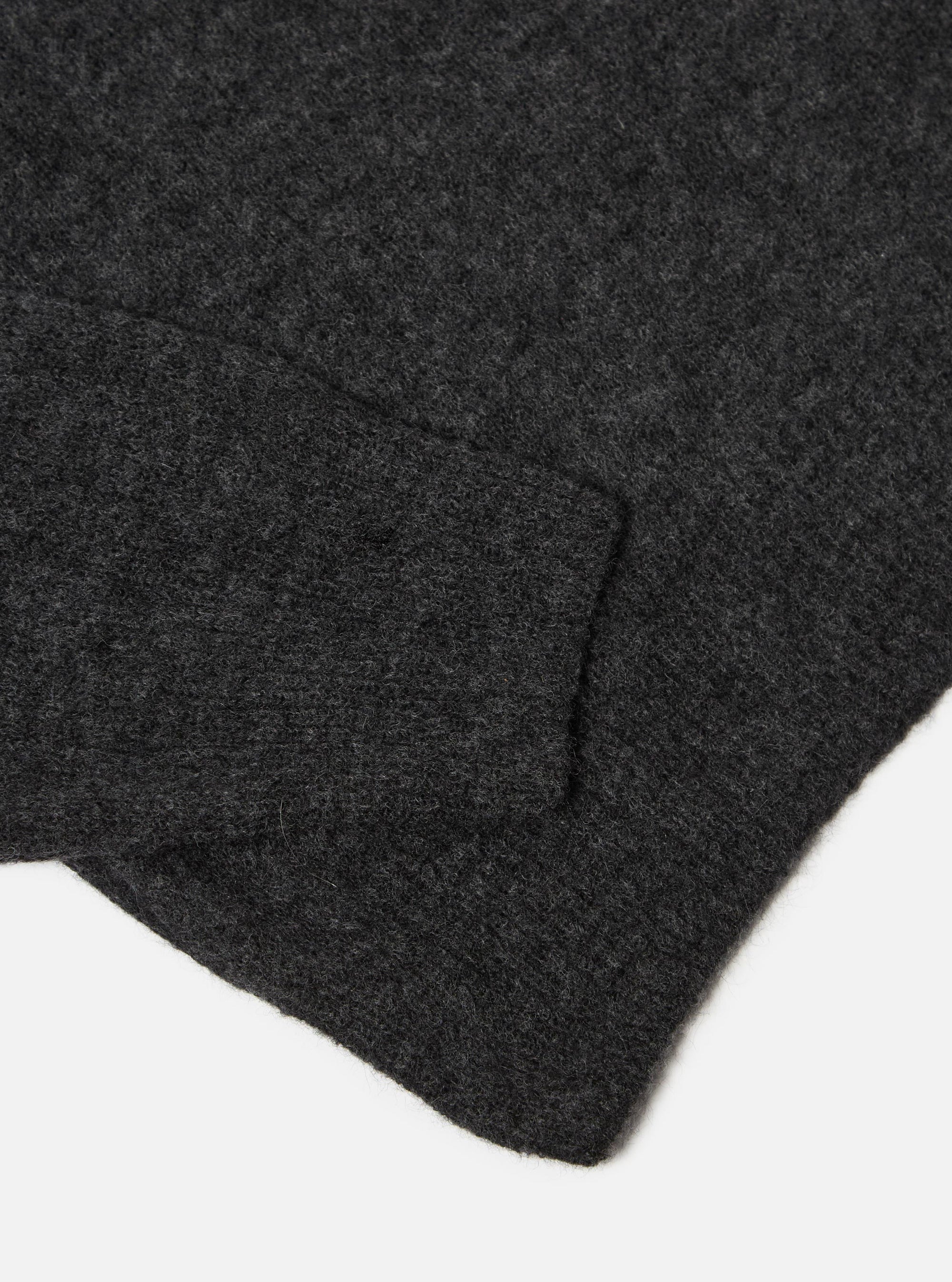 Charcoal Alpaca Knit Lyon Crew