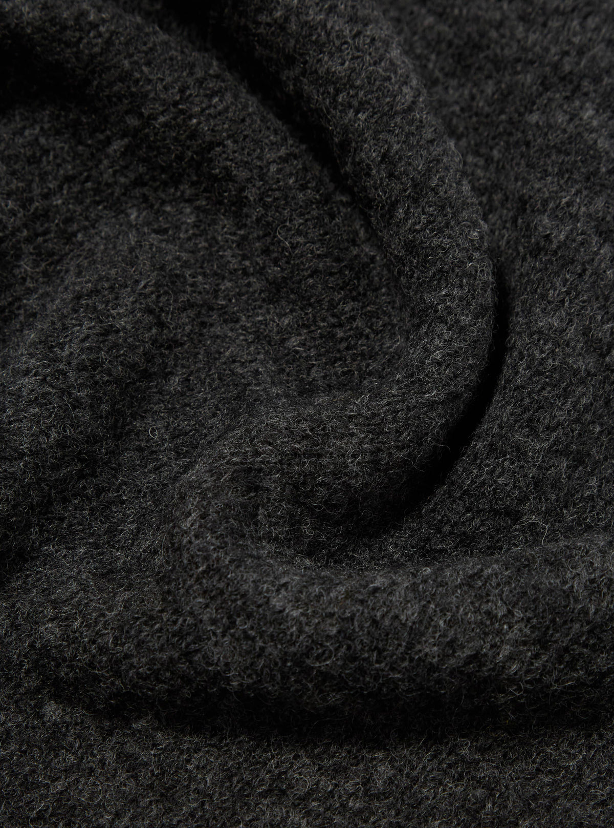 Charcoal Alpaca Knit Lyon Crew