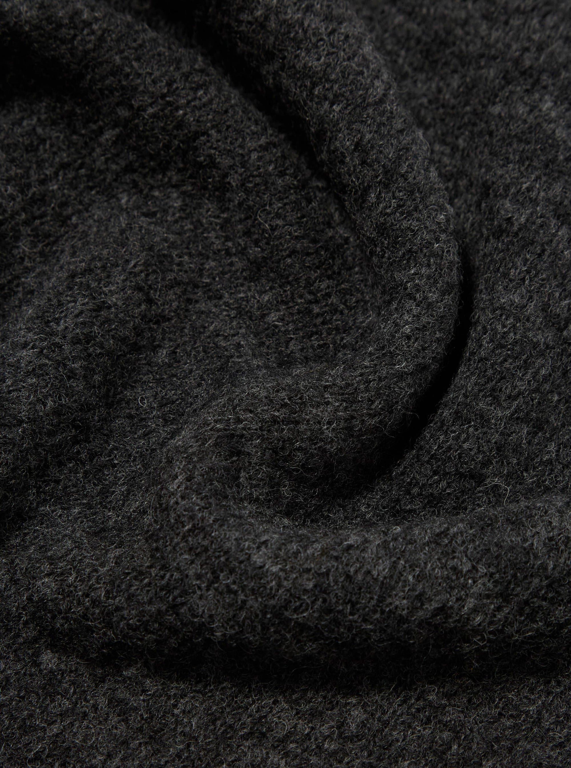 Charcoal Alpaca Knit Lyon Crew