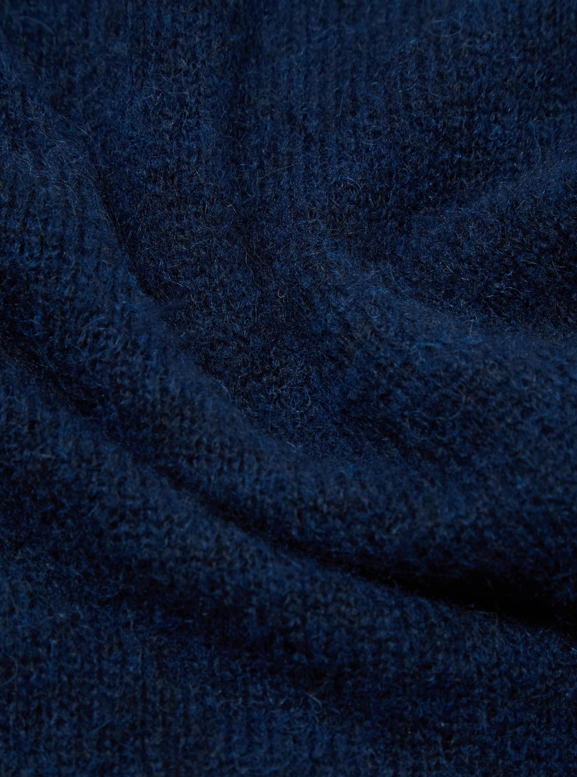 Navy Alpaca Knit Lyon Crew