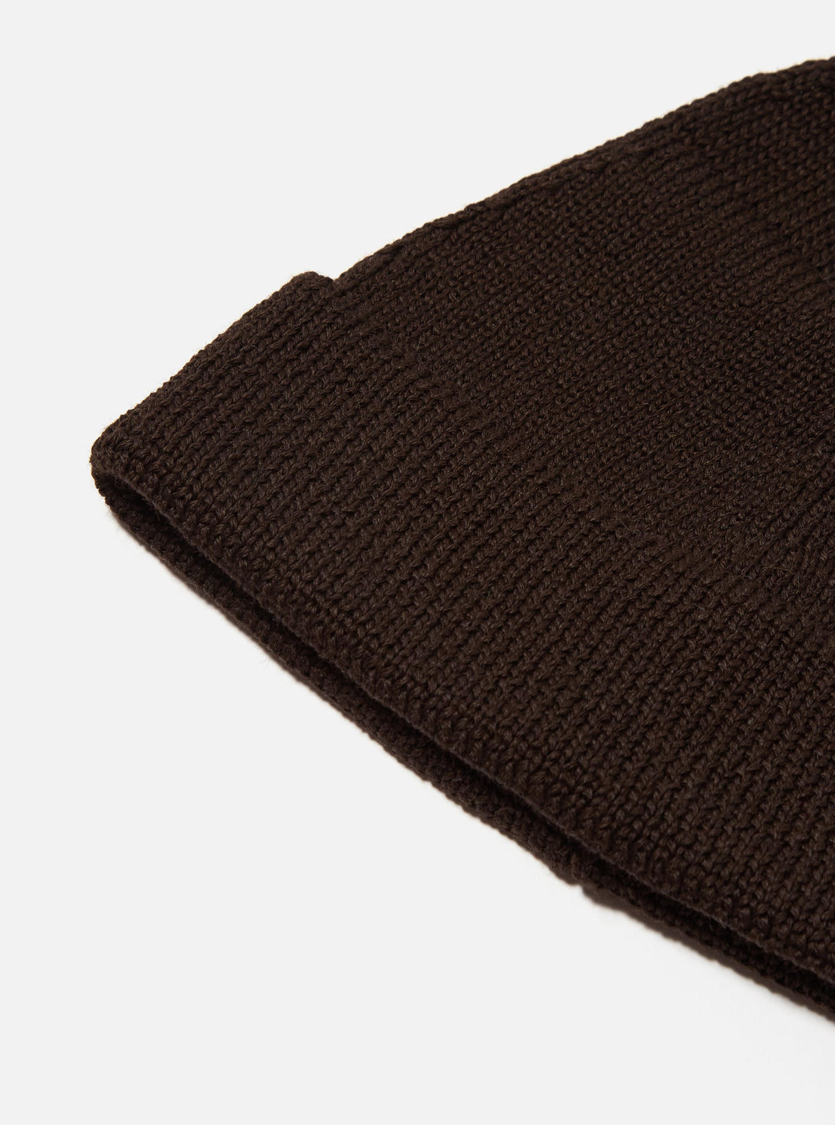 Brown Merino Knit Watch Cap