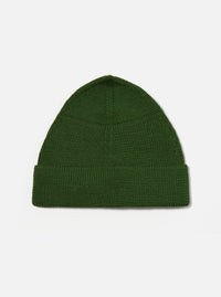 Green Merino Knit Watch Cap