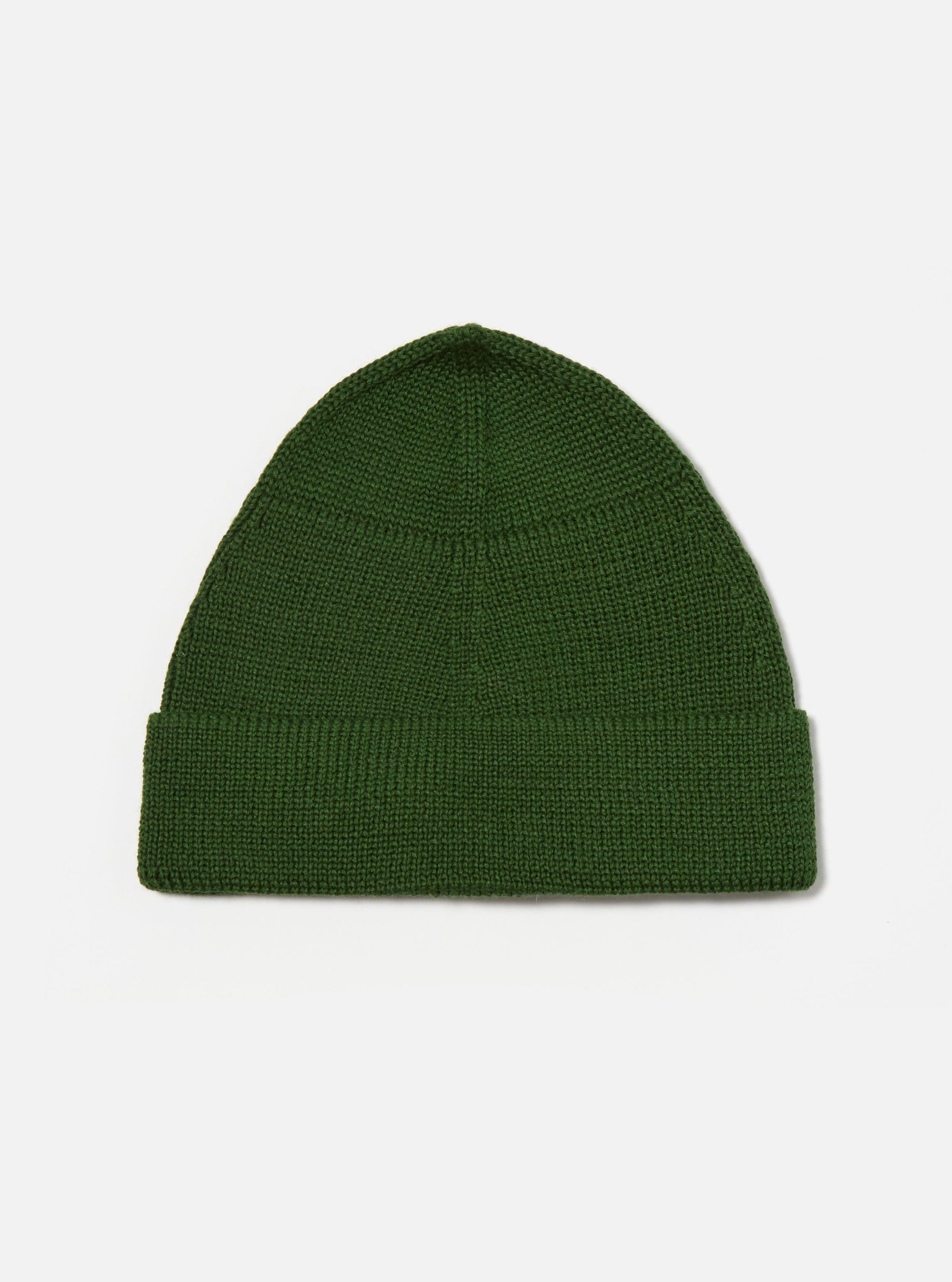 Green Merino Knit Watch Cap