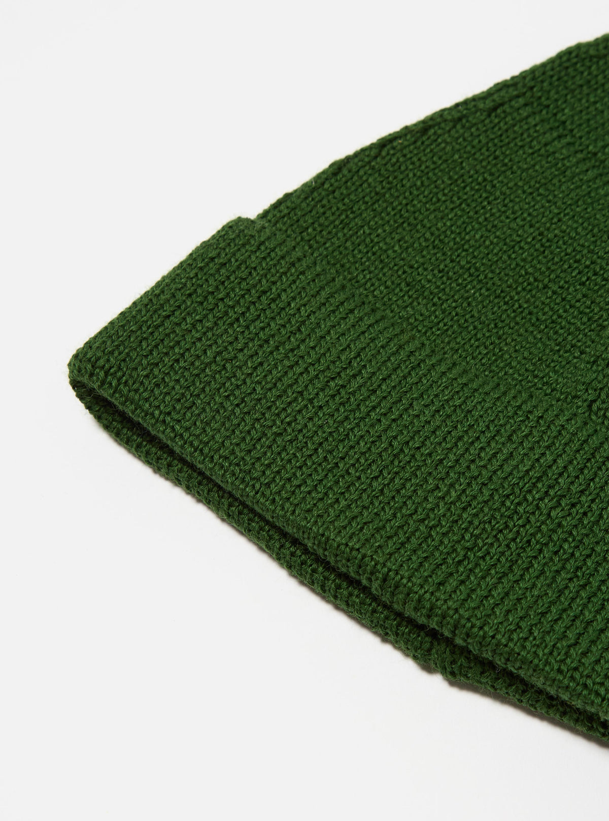 Green Merino Knit Watch Cap