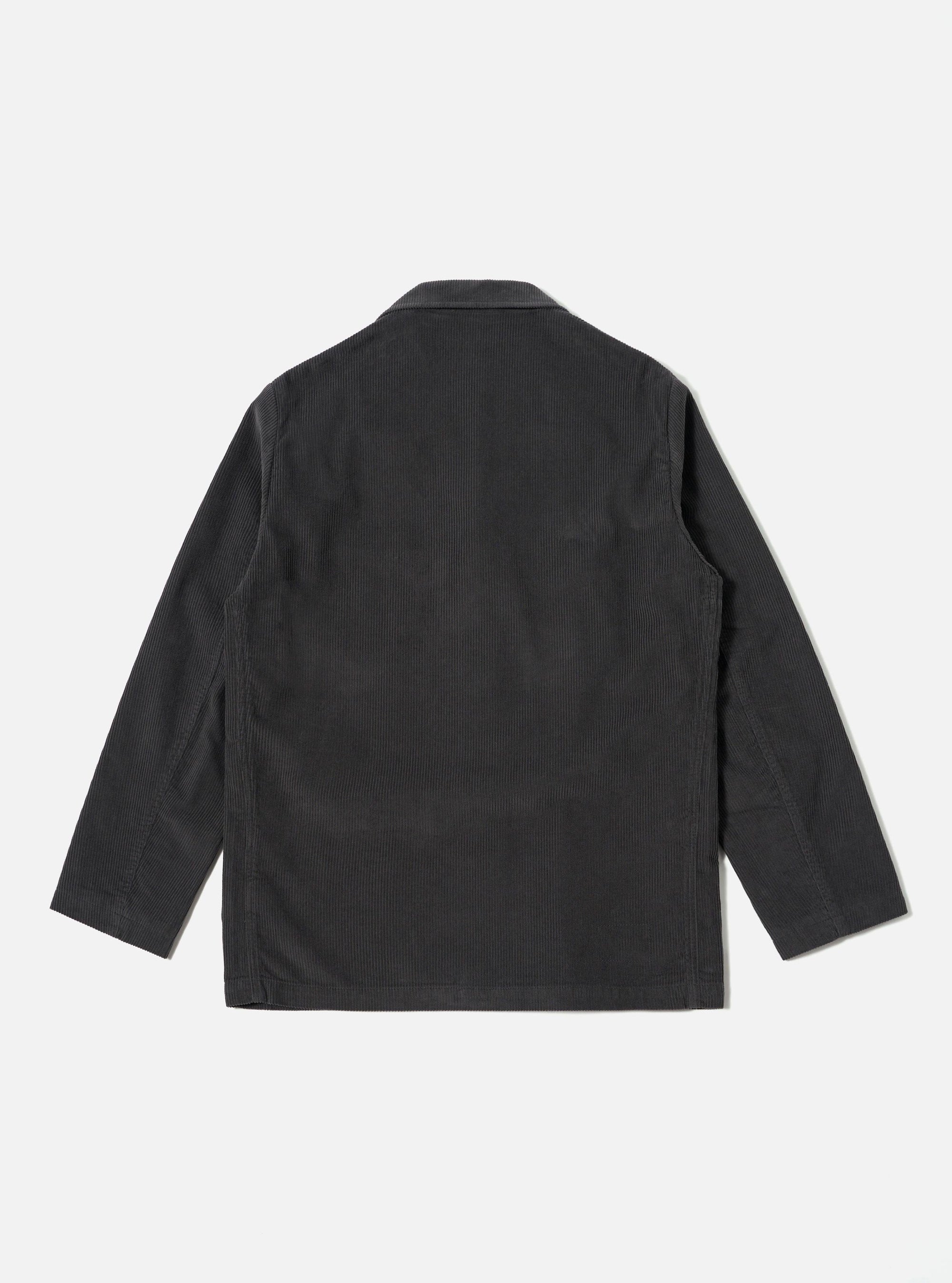 Charcoal Cord Three Button Jacket