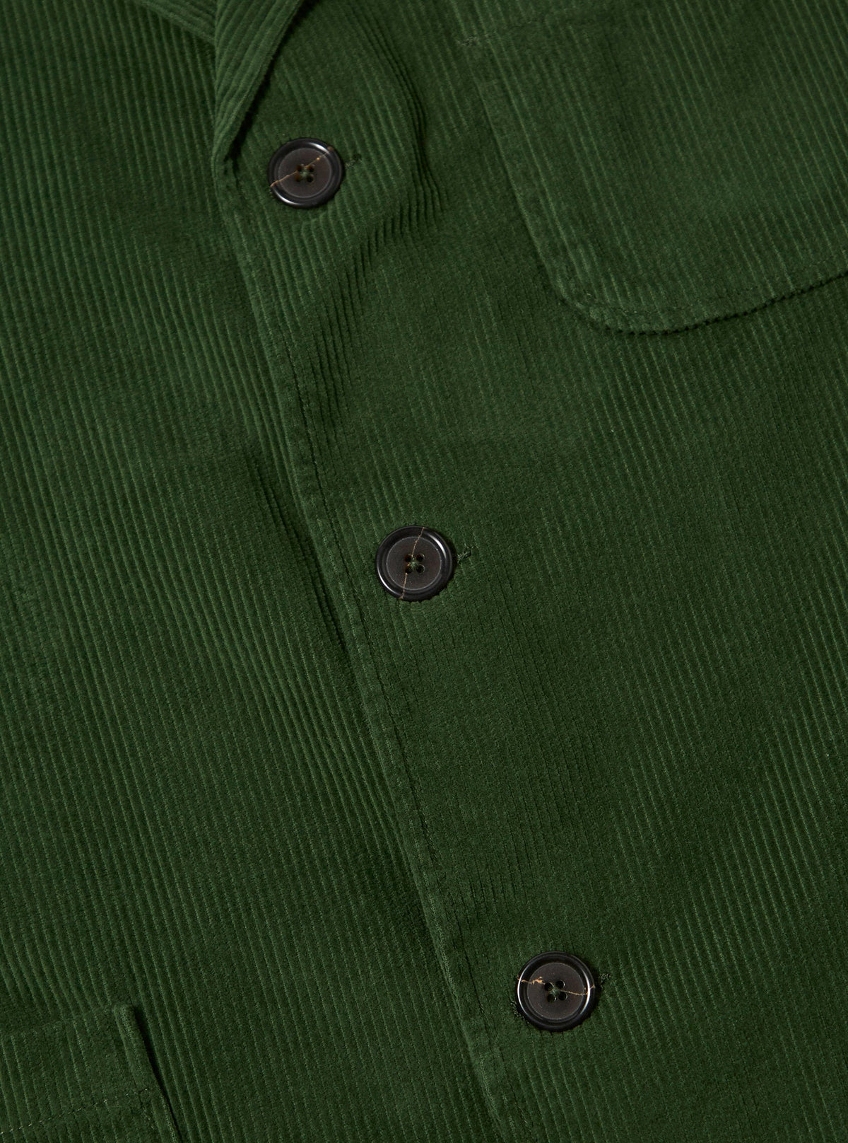 Green Cord Three Button Jacket