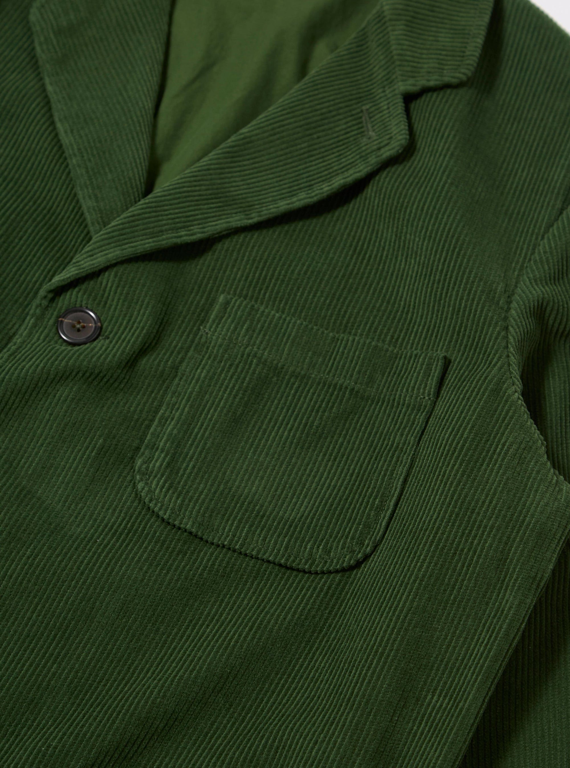 Green Cord Three Button Jacket