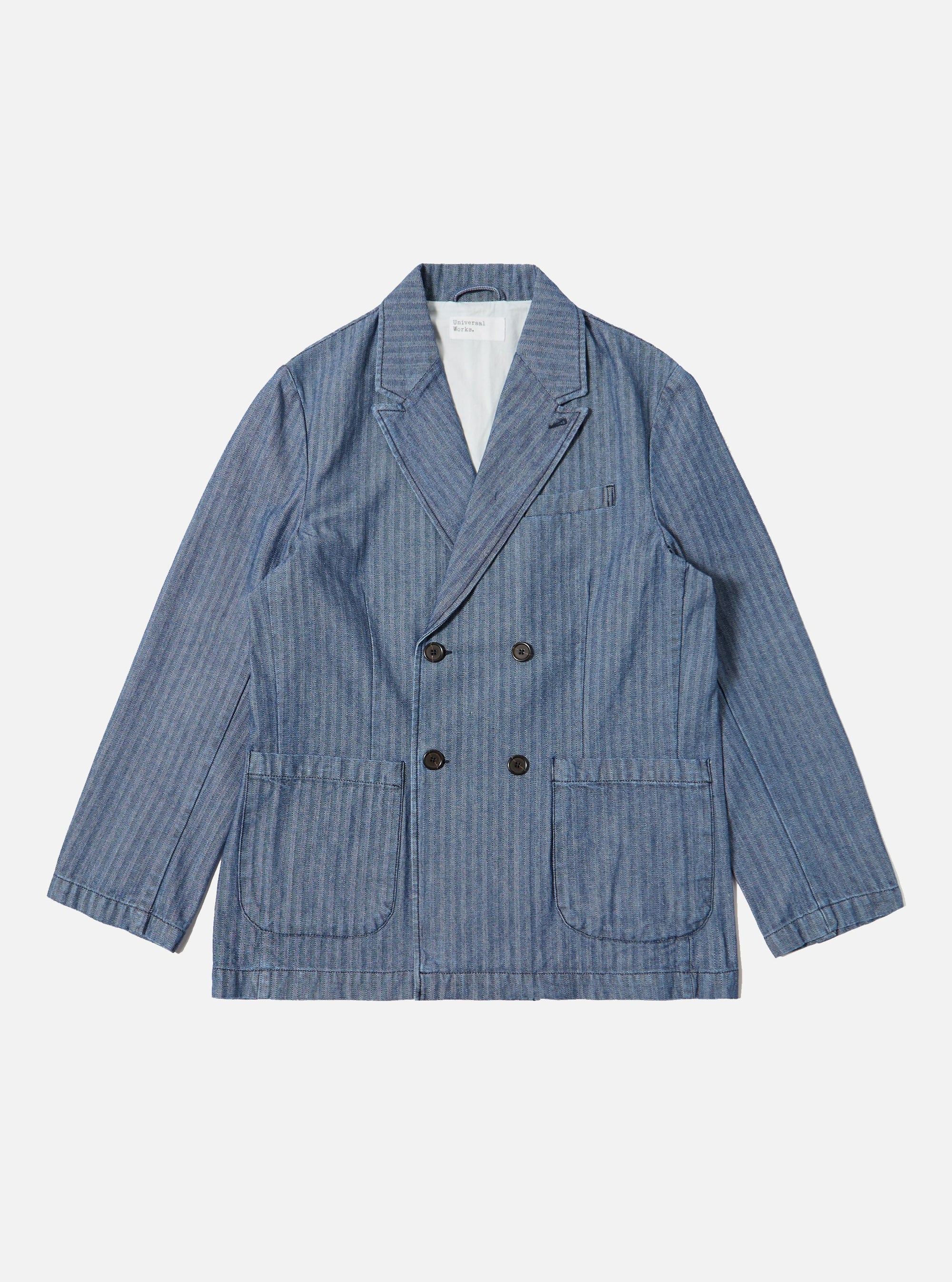 Indigo Denim Herringbone Manor Jacket