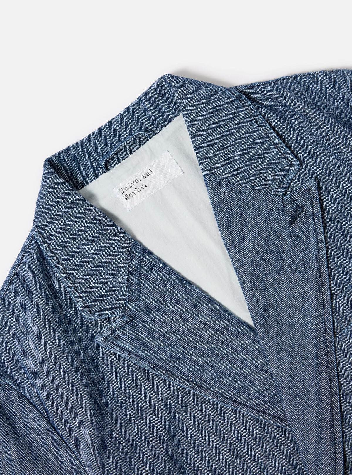 Indigo Denim Herringbone Manor Jacket