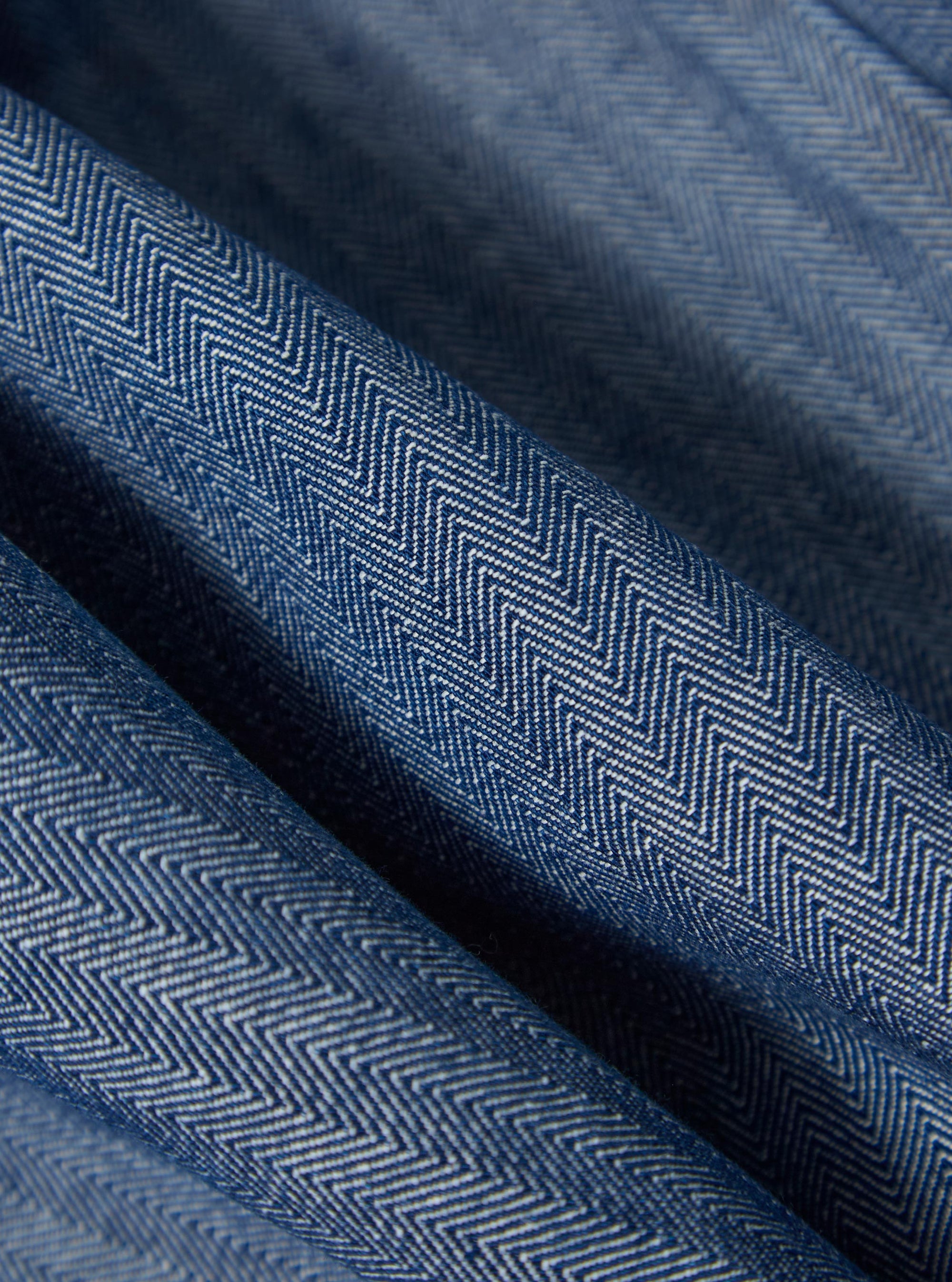 Indigo Denim Herringbone Manor Jacket